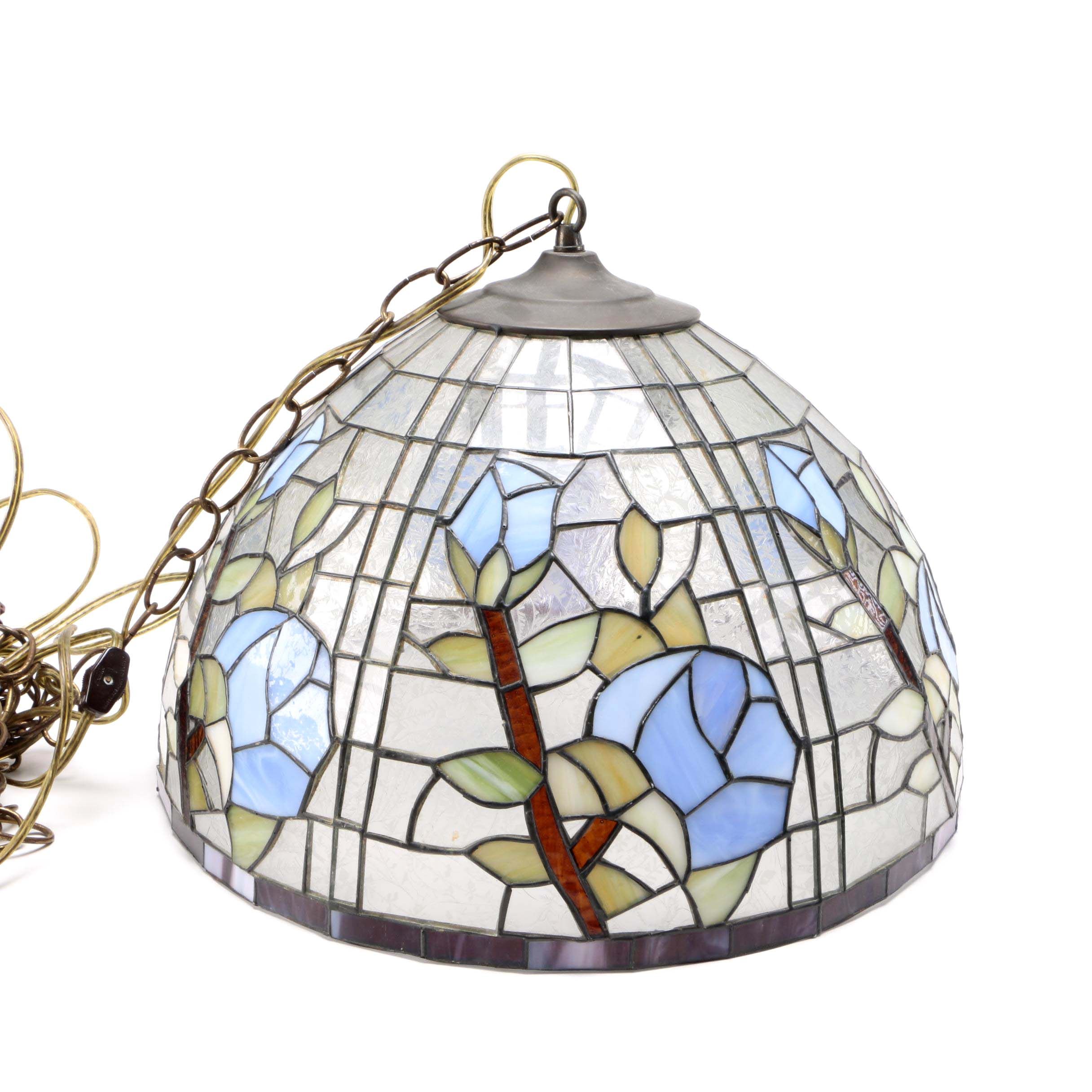 Stained Glass Dome Hanging Light