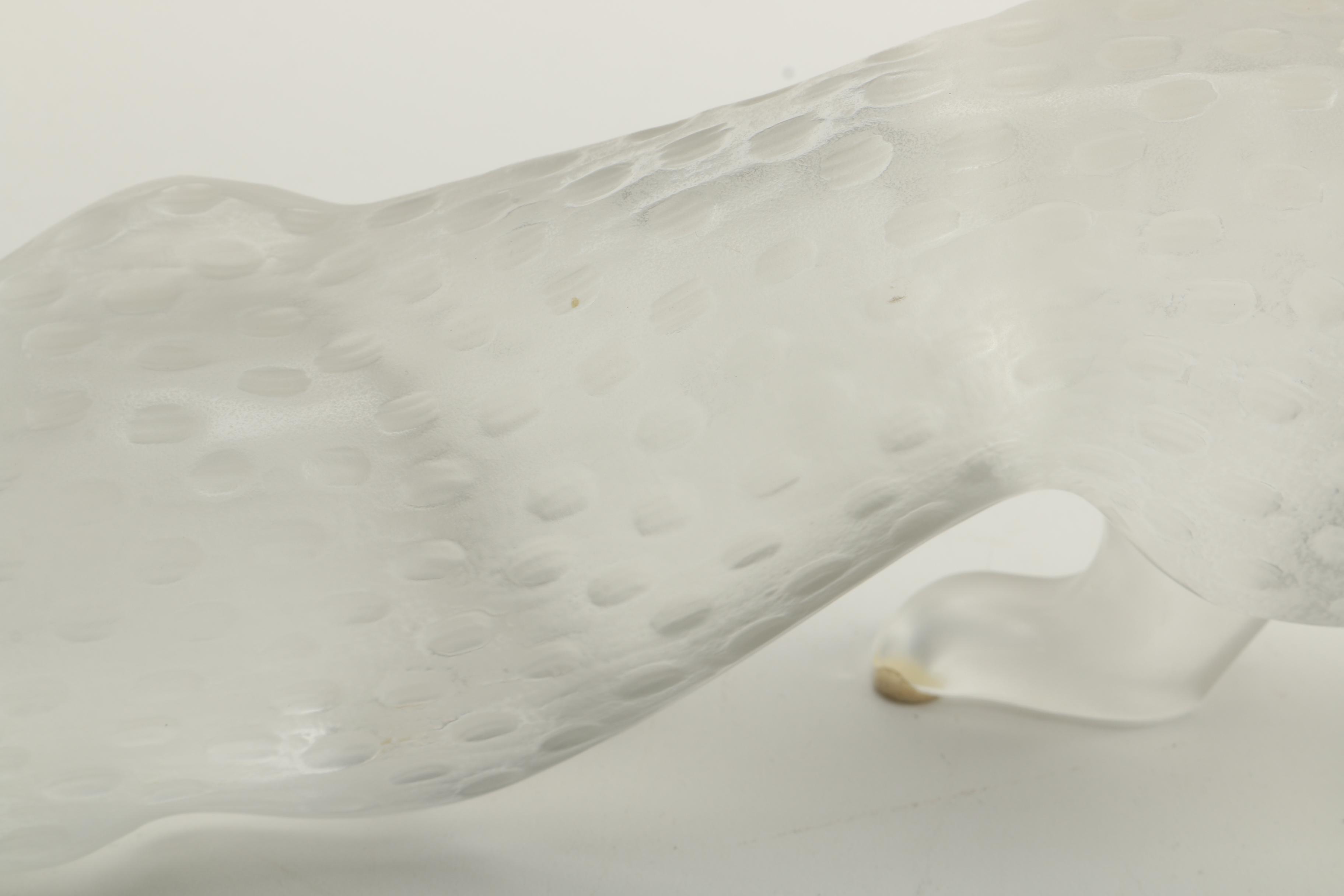 Lalique Crystal Panther Figurine