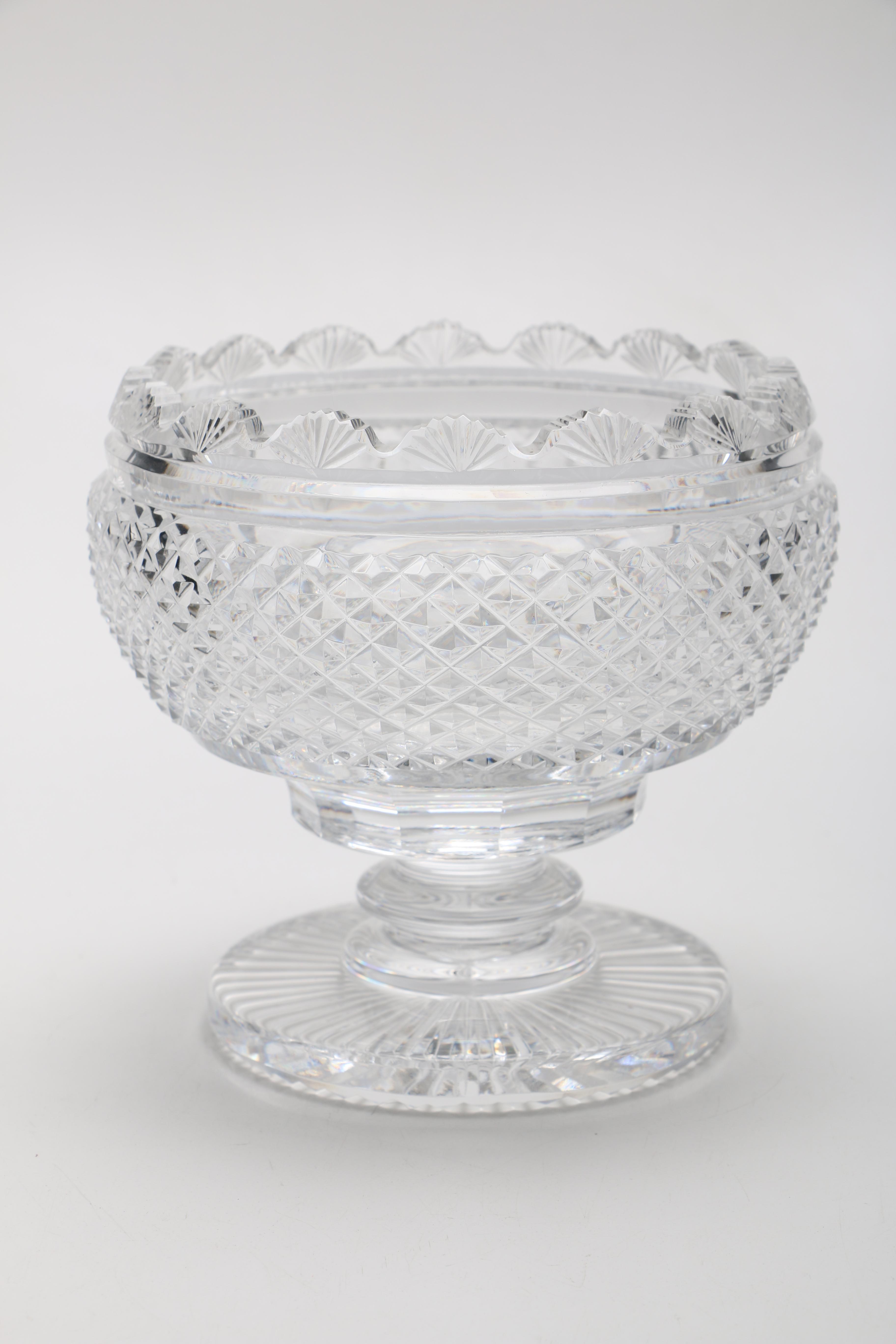 Waterford Crystal Pedestal Bowl and "Colleen" Pitcher and Bowl