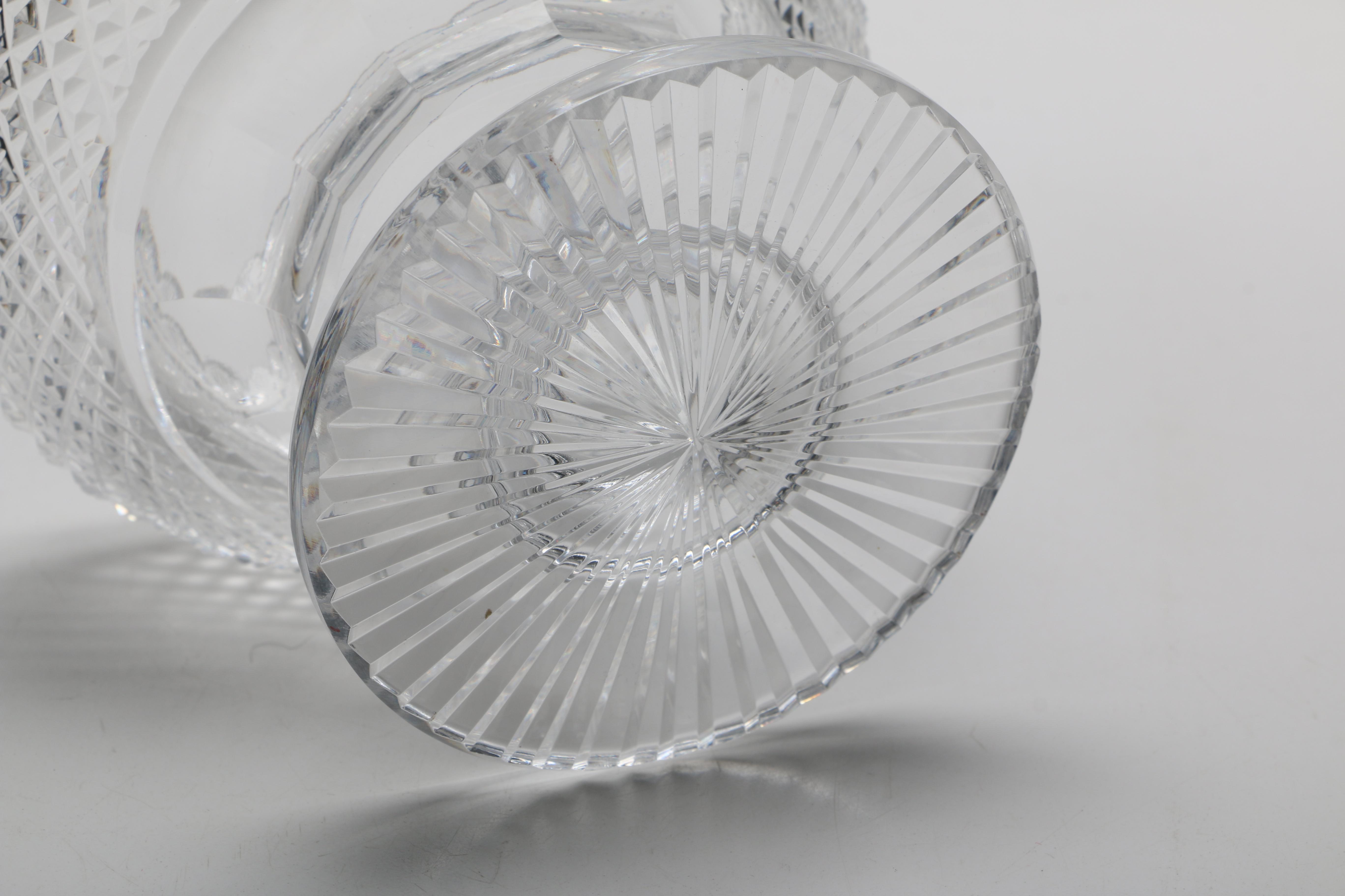 Waterford Crystal Pedestal Bowl and "Colleen" Pitcher and Bowl