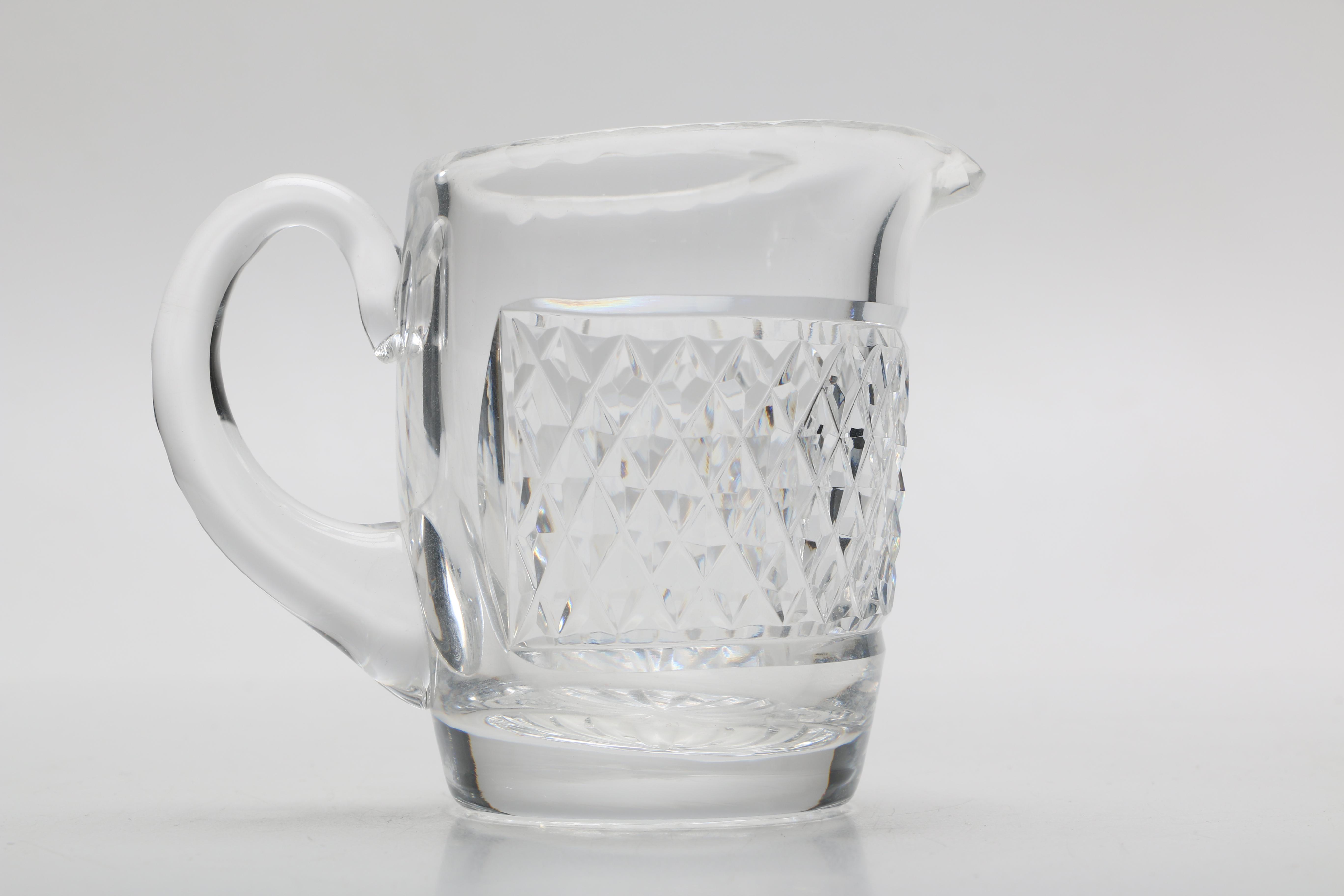 Waterford Crystal Pedestal Bowl and "Colleen" Pitcher and Bowl