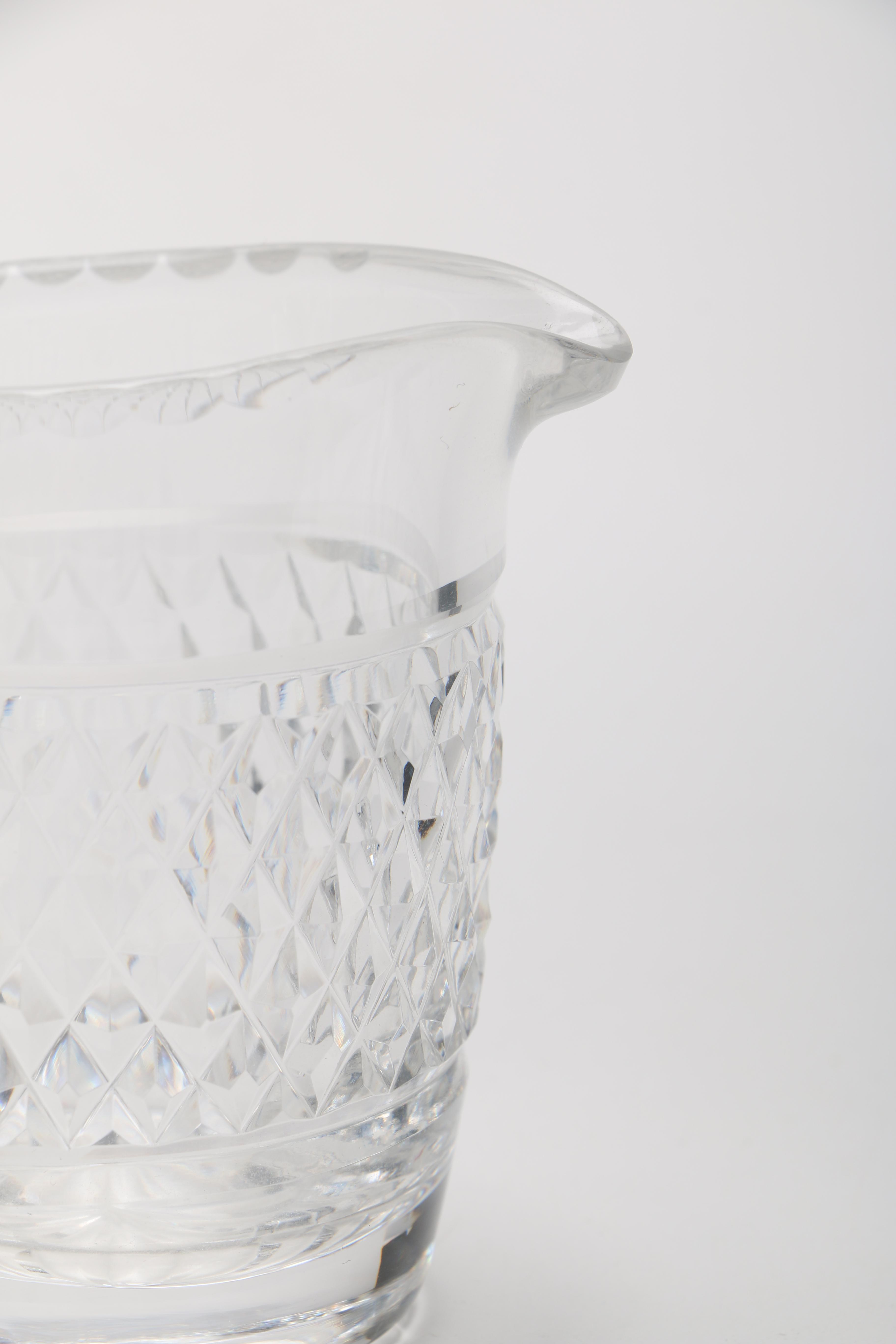 Waterford Crystal Pedestal Bowl and "Colleen" Pitcher and Bowl