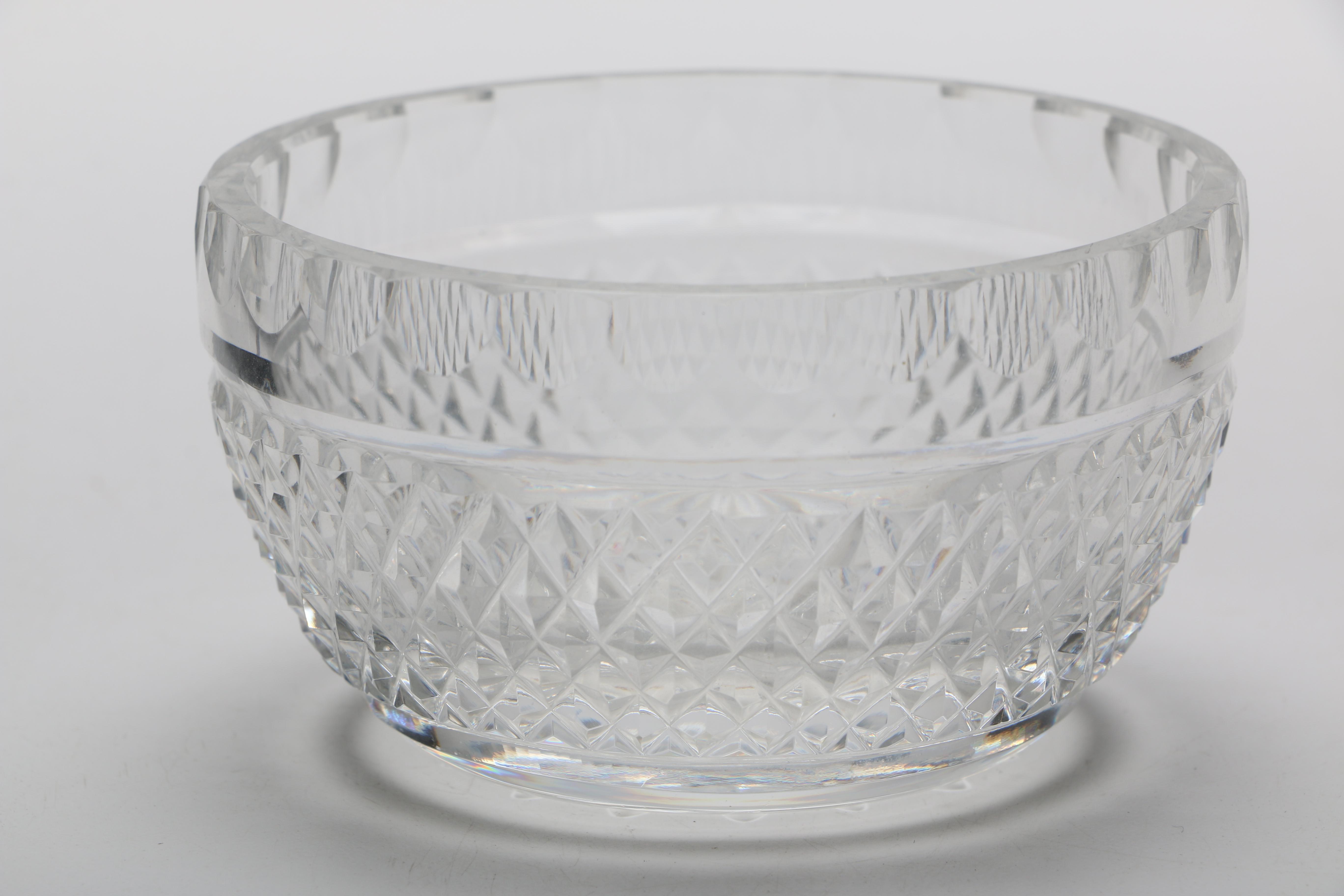 Waterford Crystal Pedestal Bowl and "Colleen" Pitcher and Bowl