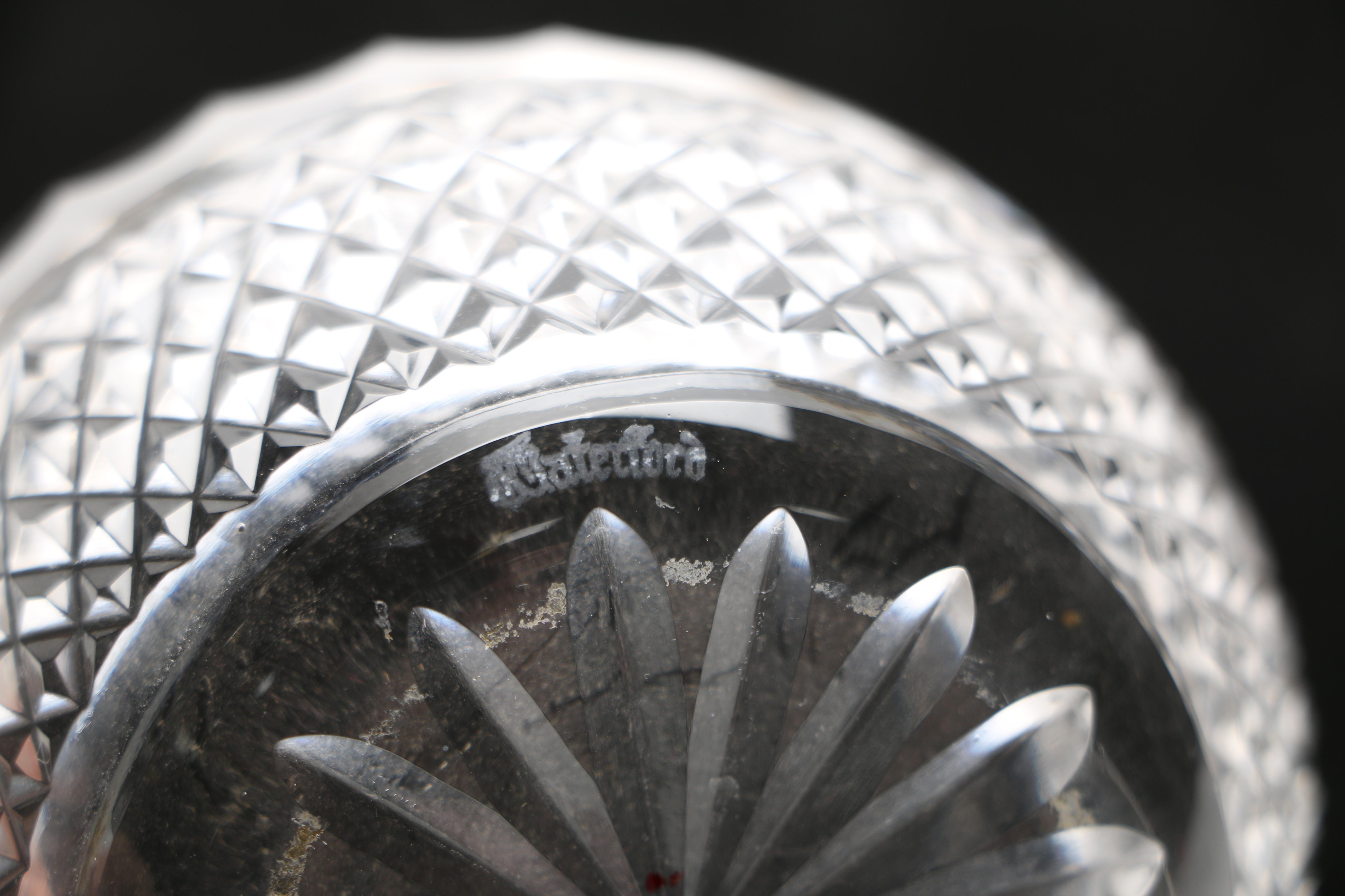 Waterford Crystal Pedestal Bowl and "Colleen" Pitcher and Bowl