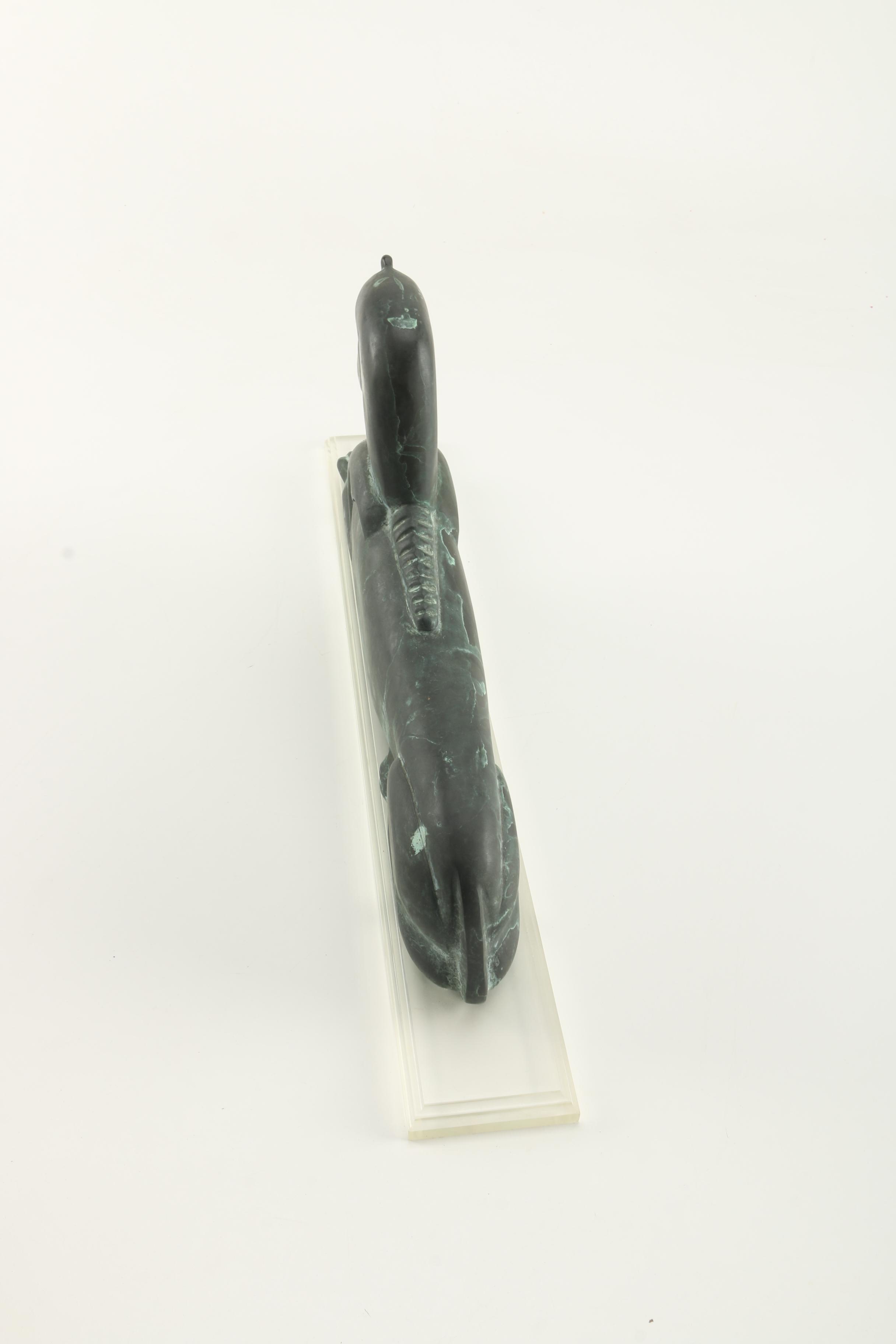 Copper Sphinx Figurine