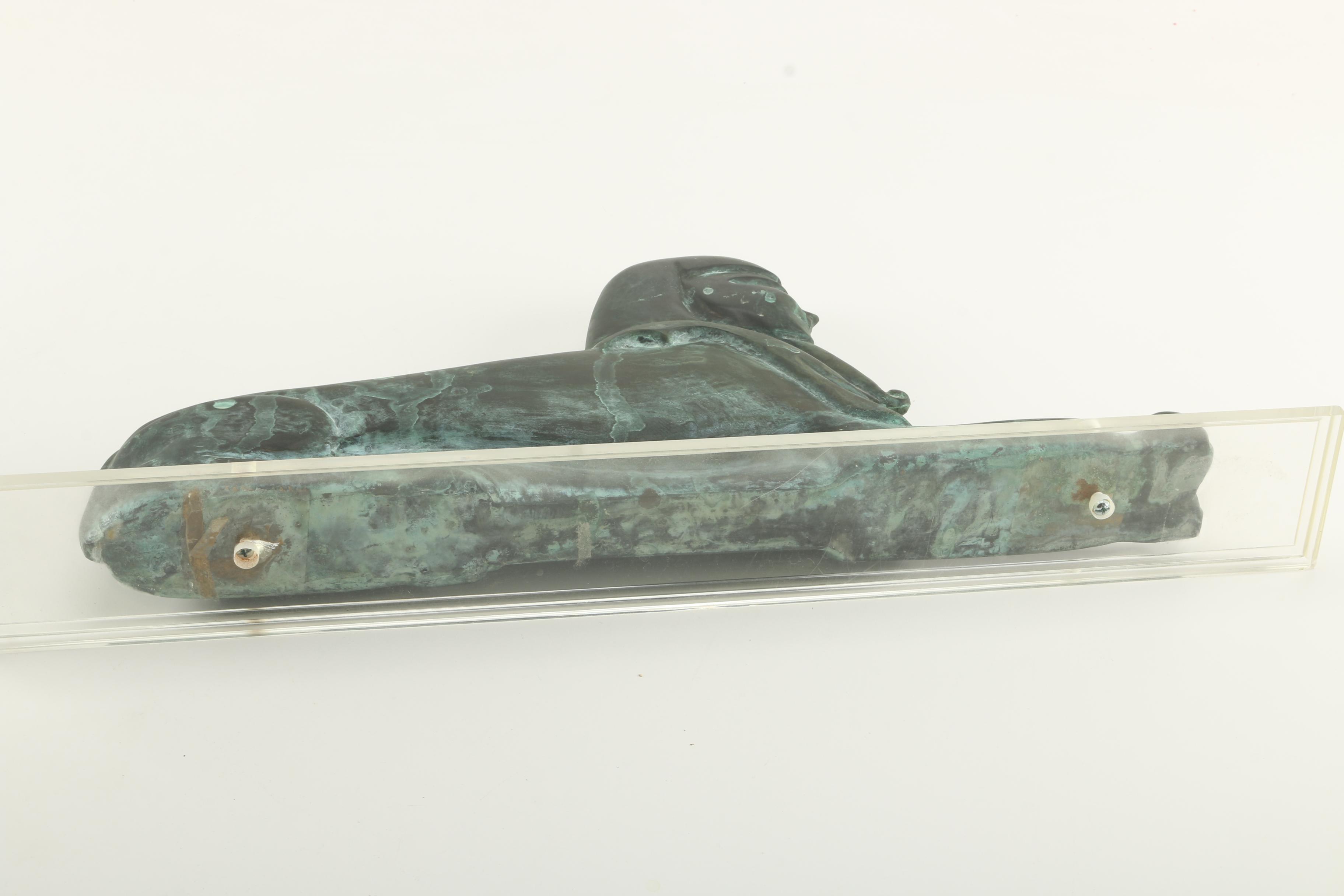 Copper Sphinx Figurine