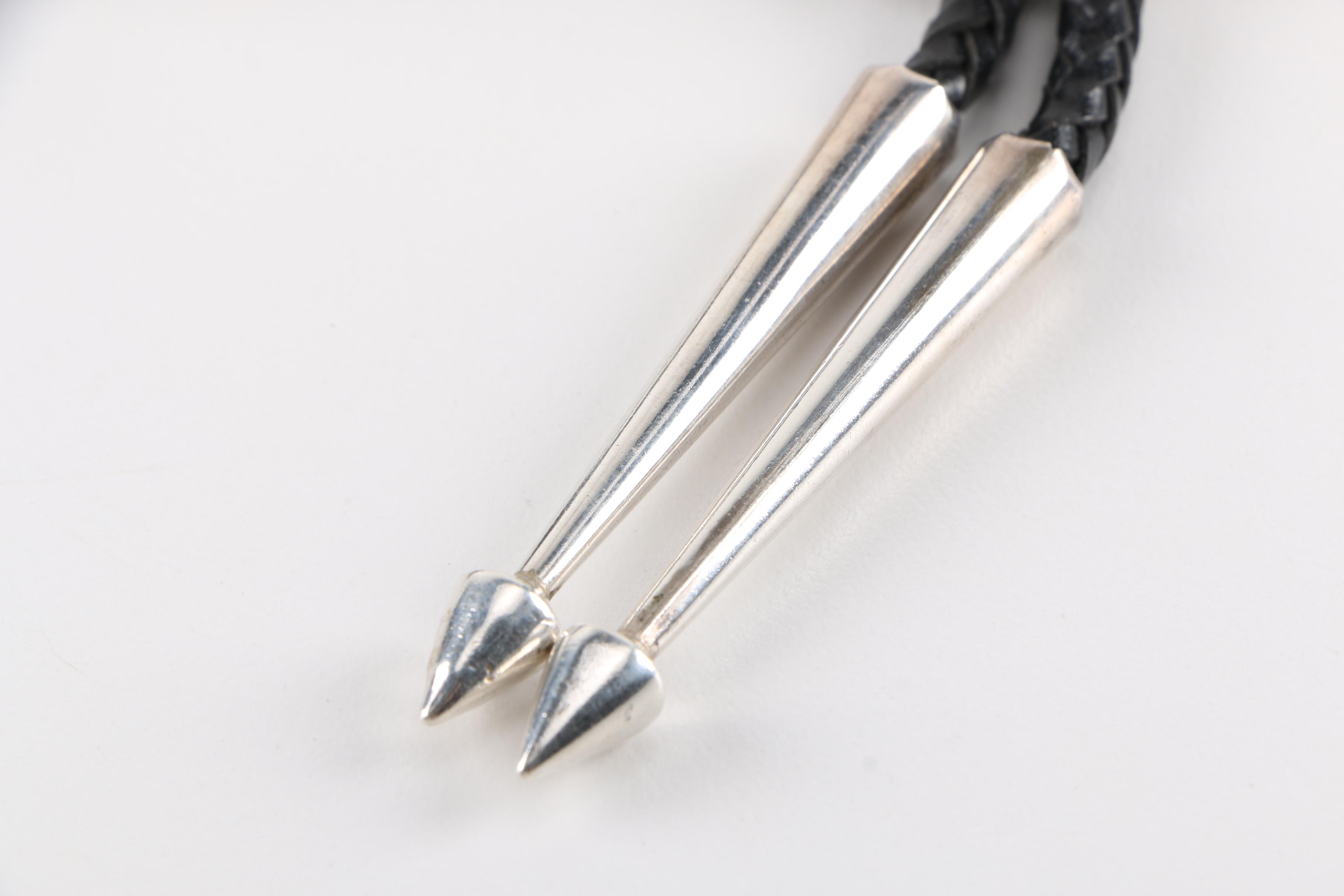 Native Path Silver by Ray Tracey Bolo-Tie and Cufflink Set