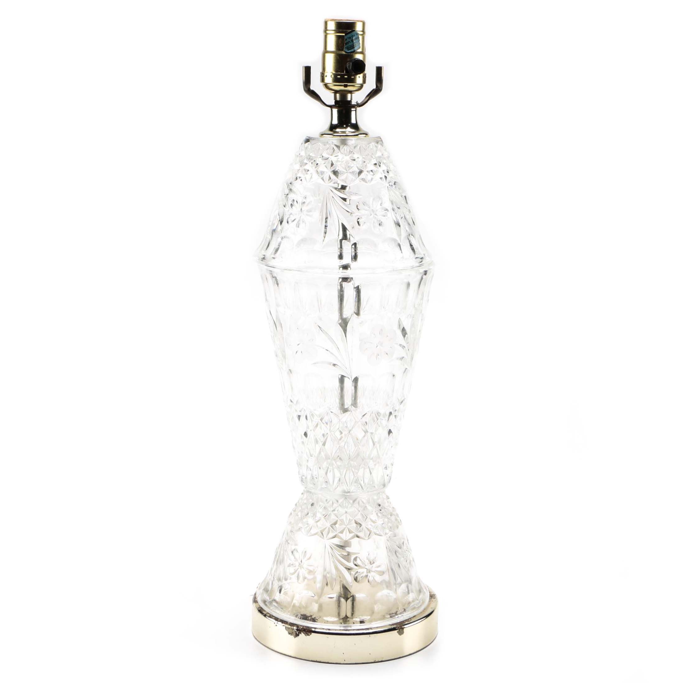 Molded Crystal Table Lamp