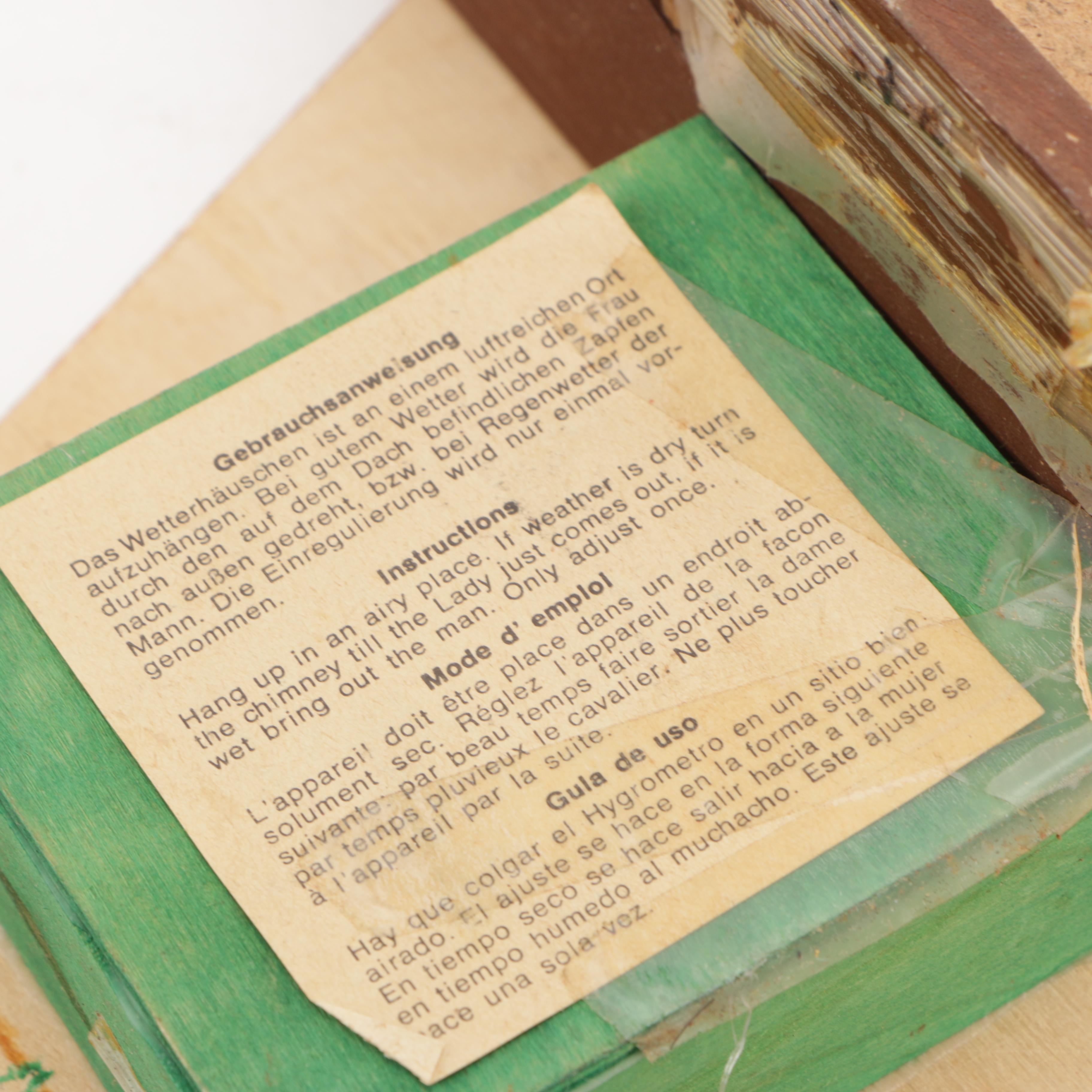 West German Combination Cuckoo Clock and Weather House