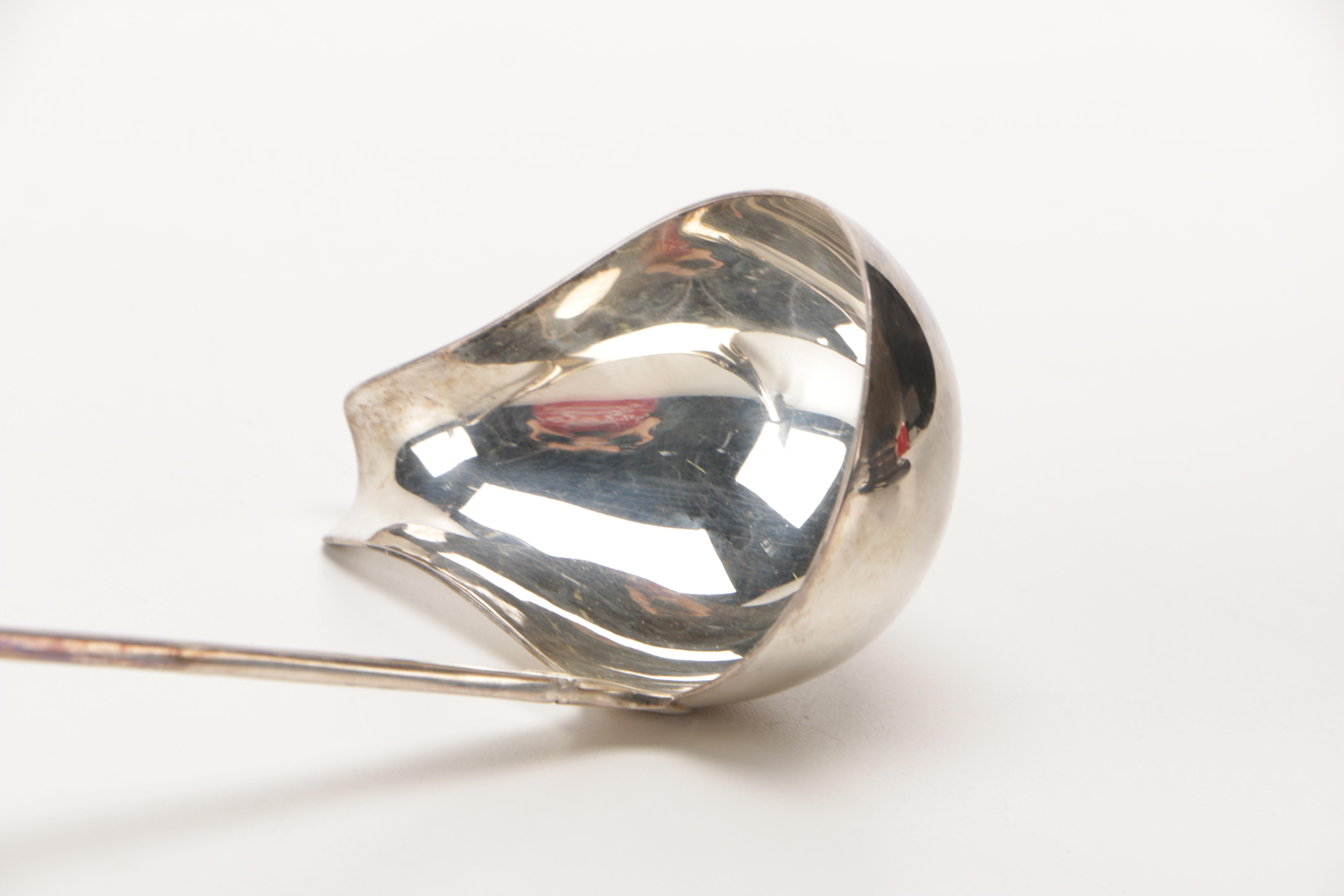 Silver-Plated Ladle and Punch Bowl with Glass Insert