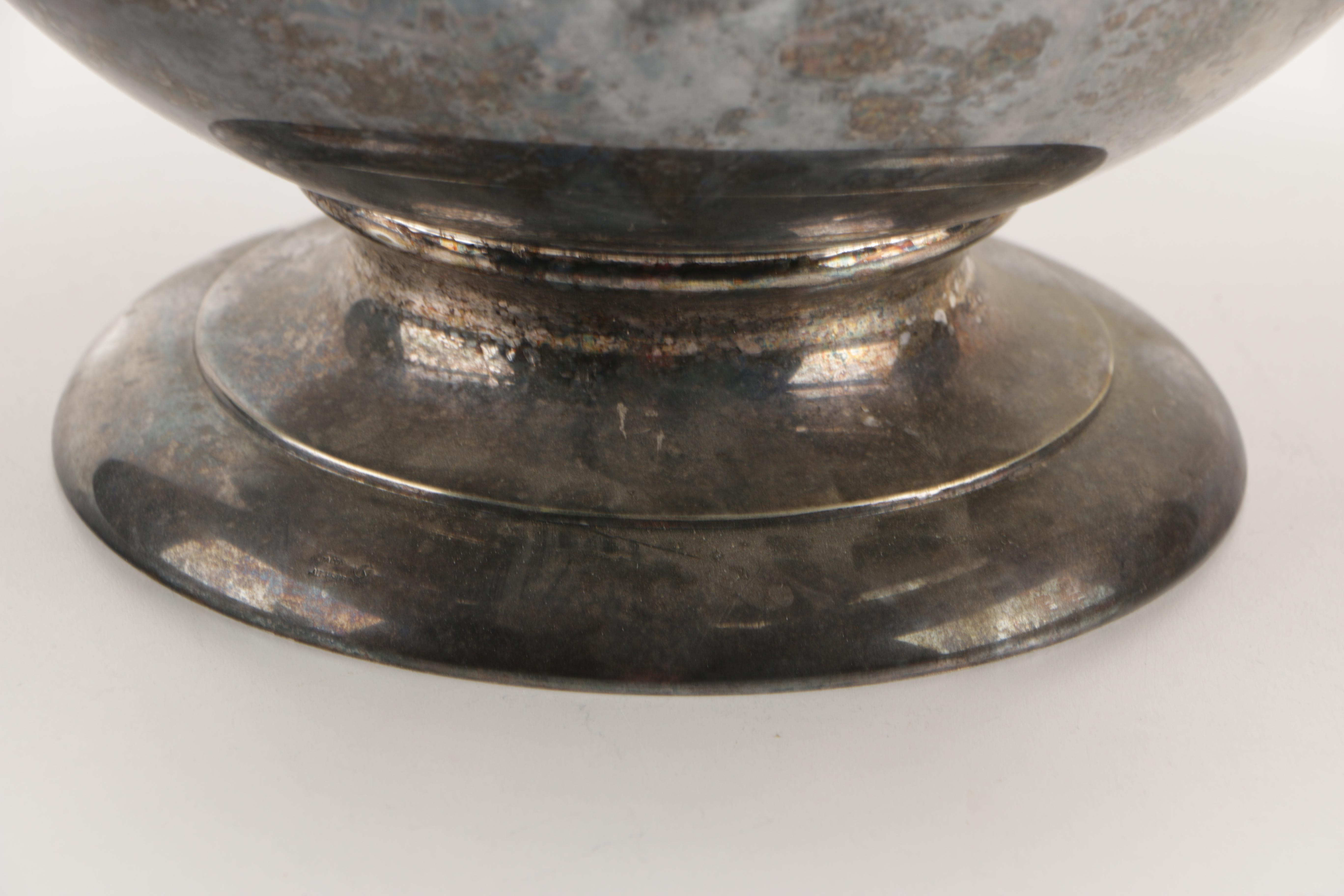 Silver-Plated Ladle and Punch Bowl with Glass Insert