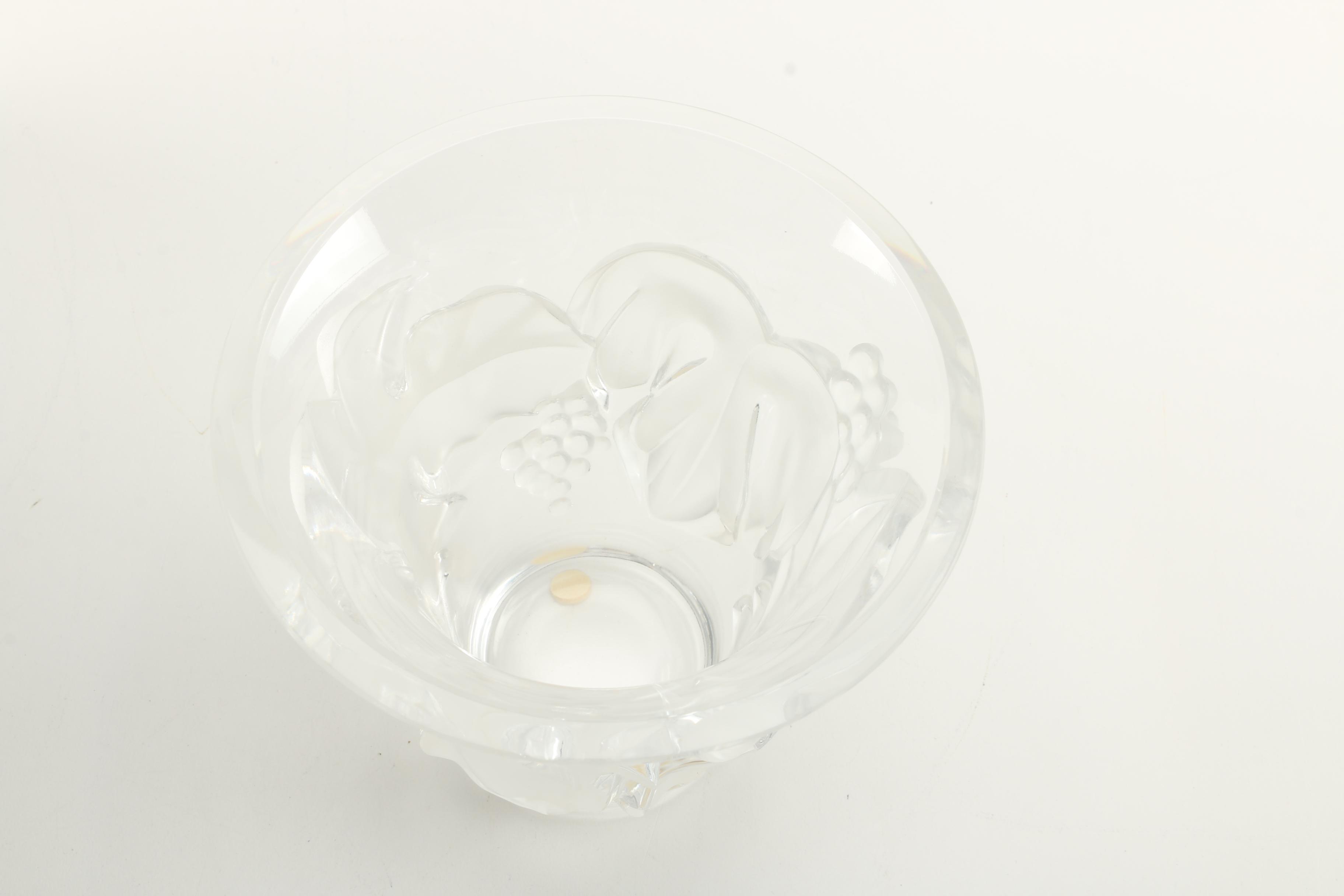 Lalique Crystal Vase