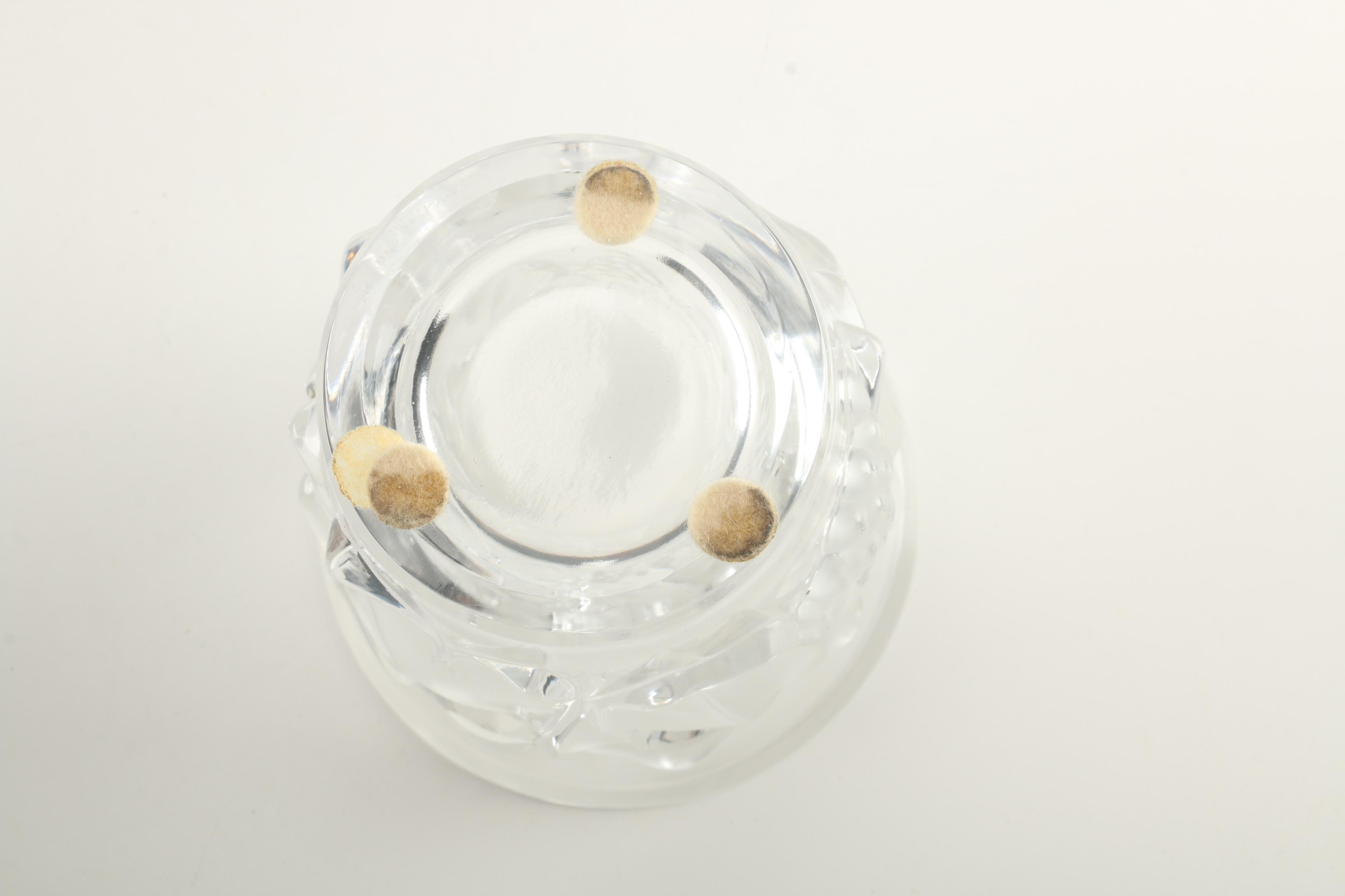 Lalique Crystal Vase