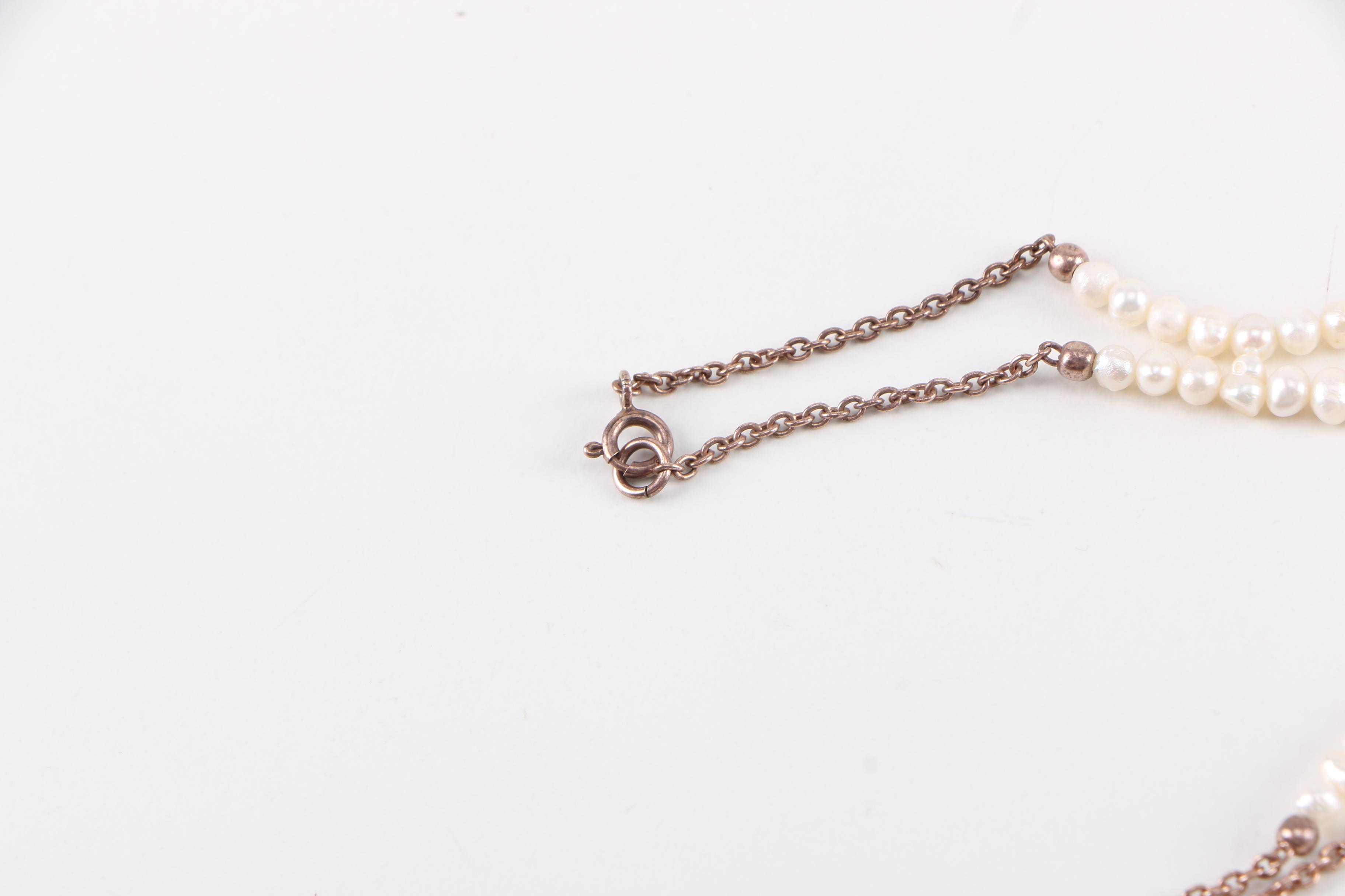 Sterling Silver and Cultured Pearl Necklace