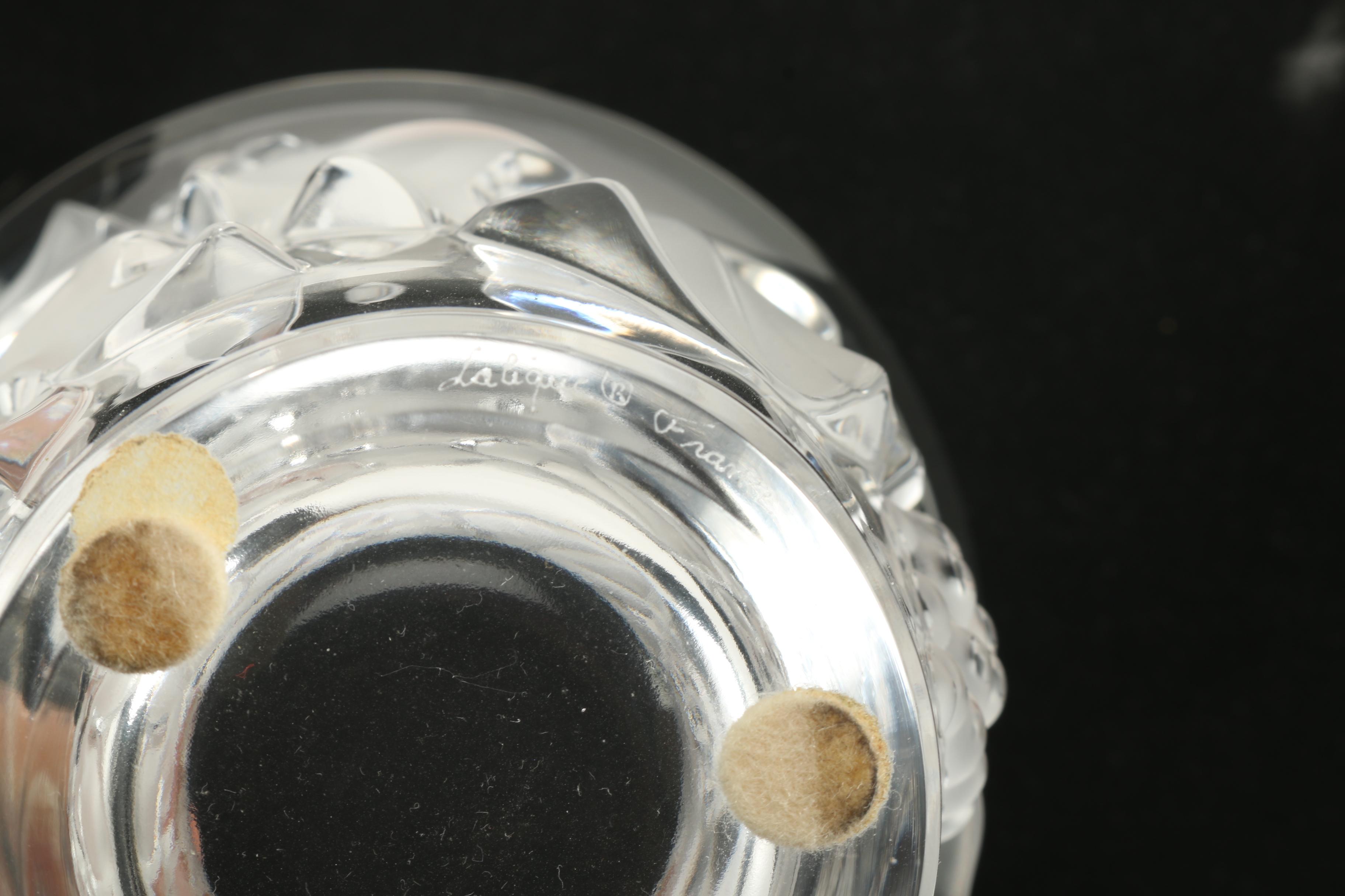 Lalique Crystal Vase
