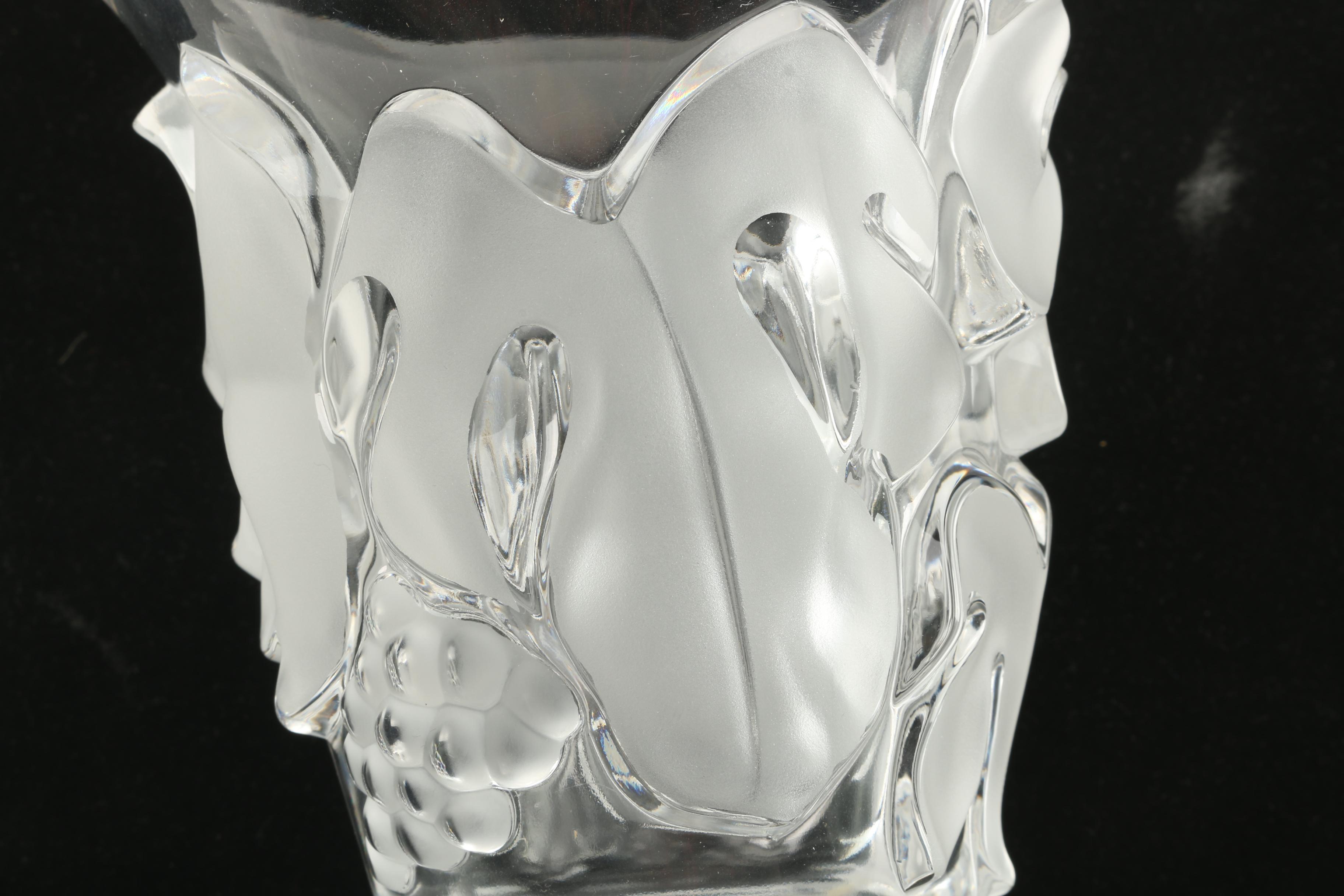 Lalique Crystal Vase