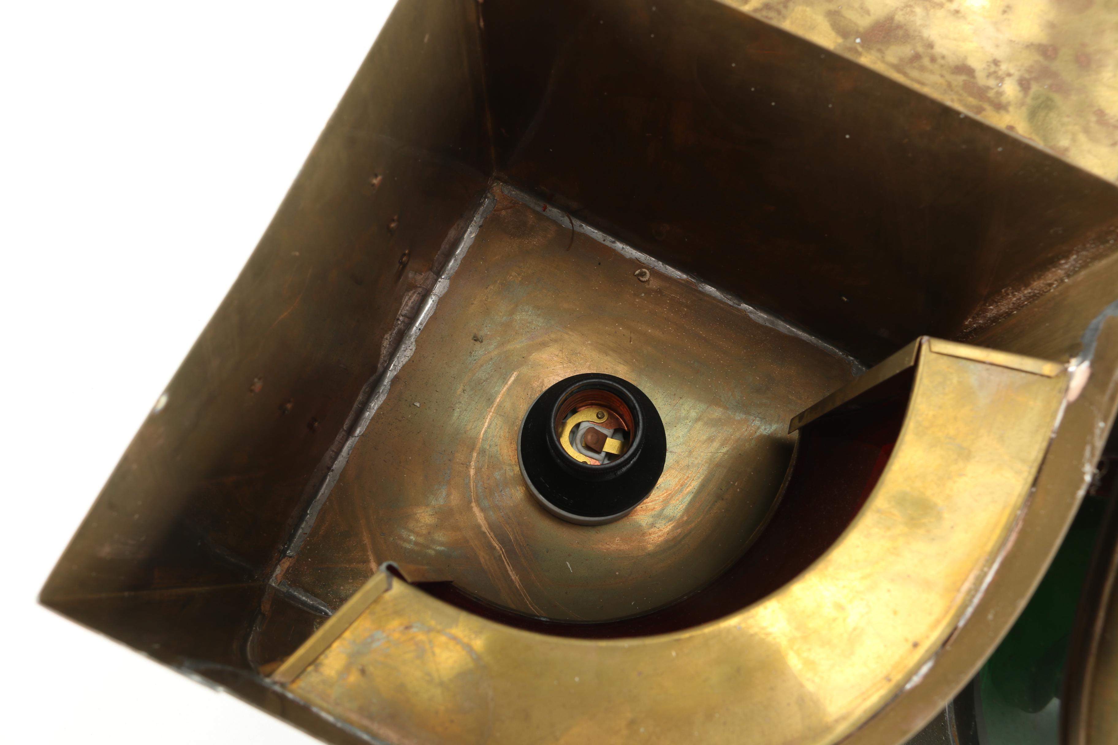 Pair of Hanging Metal Ship's Lanterns