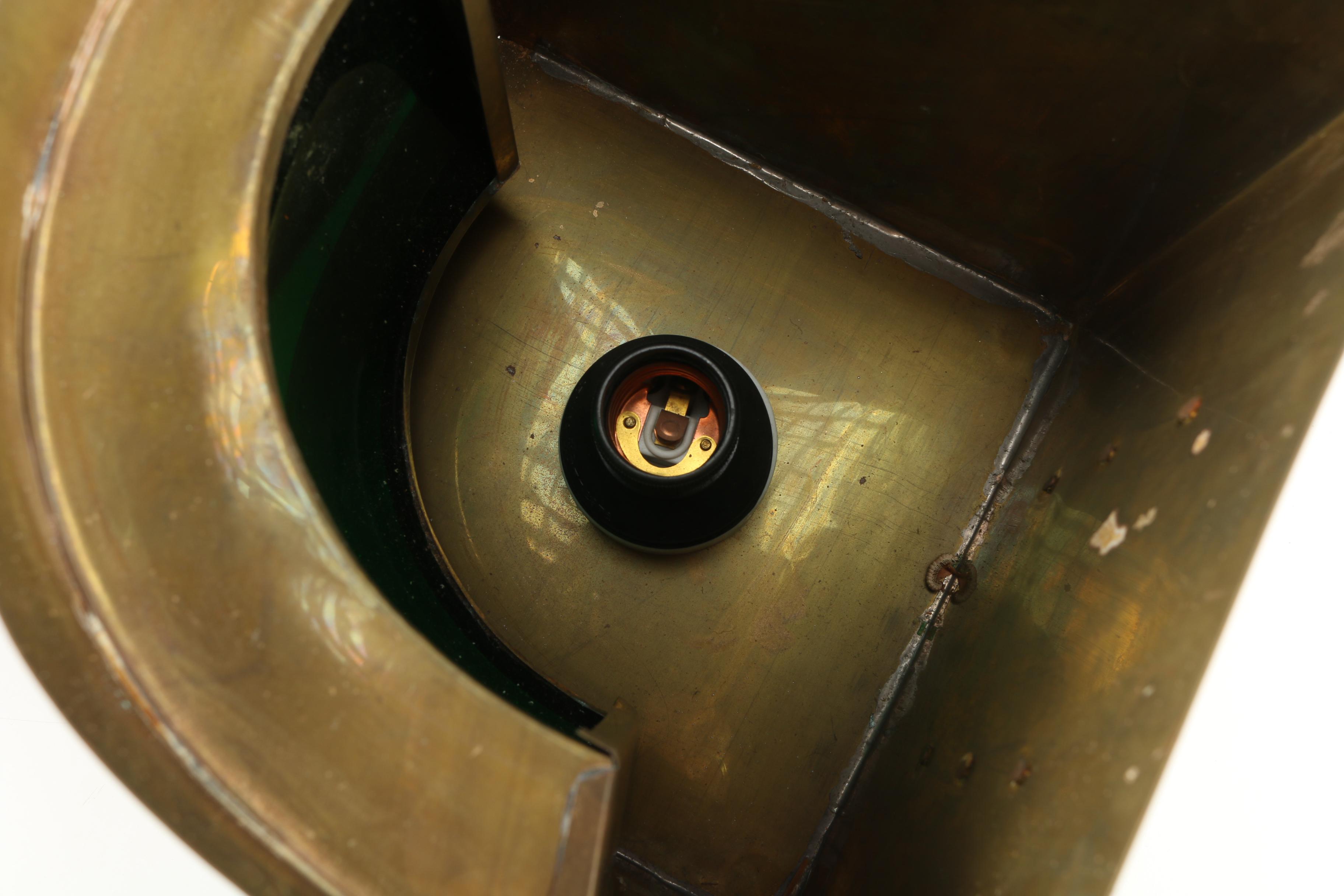 Pair of Hanging Metal Ship's Lanterns