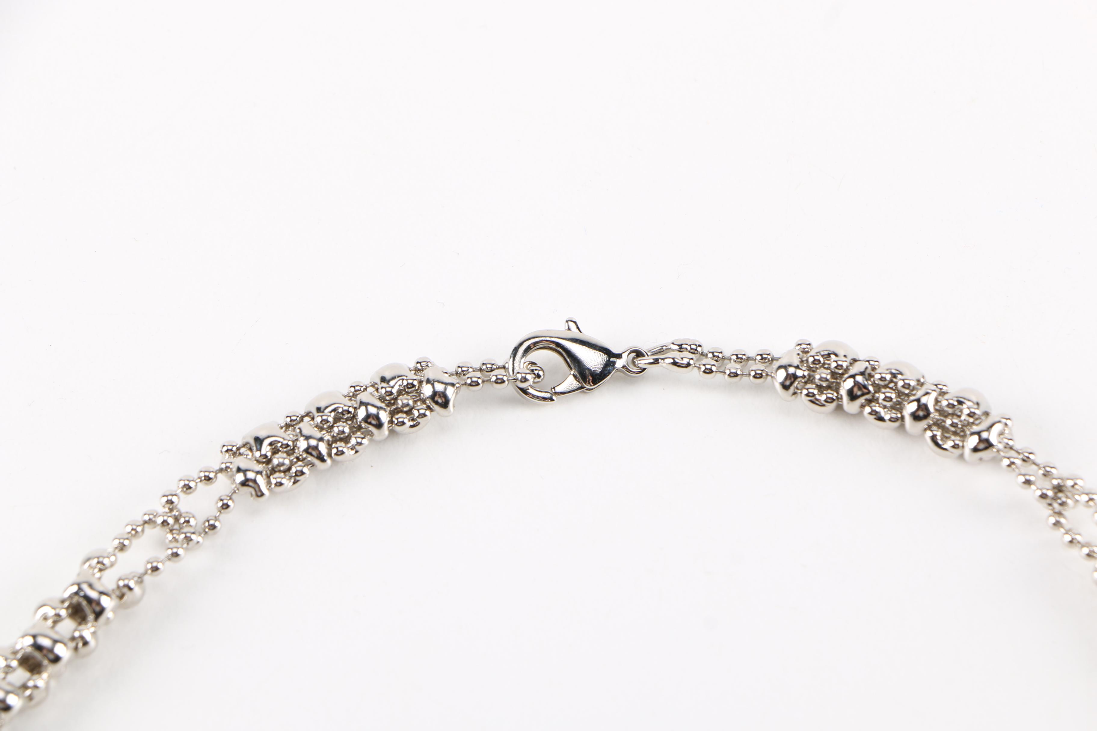 Silver Tone "Liquid Metal" Necklaces