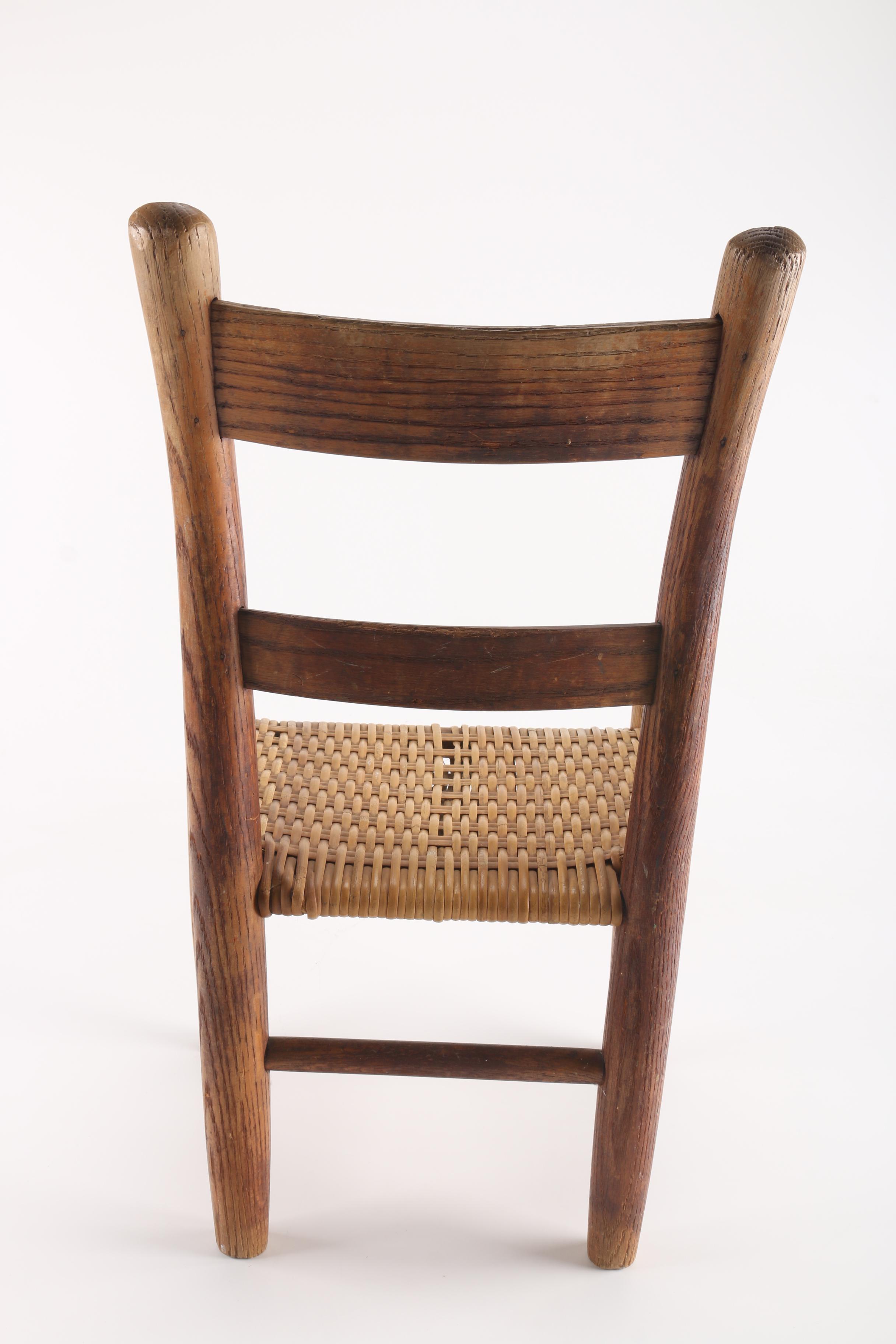 Vintage Child's Ladderback Side Chair