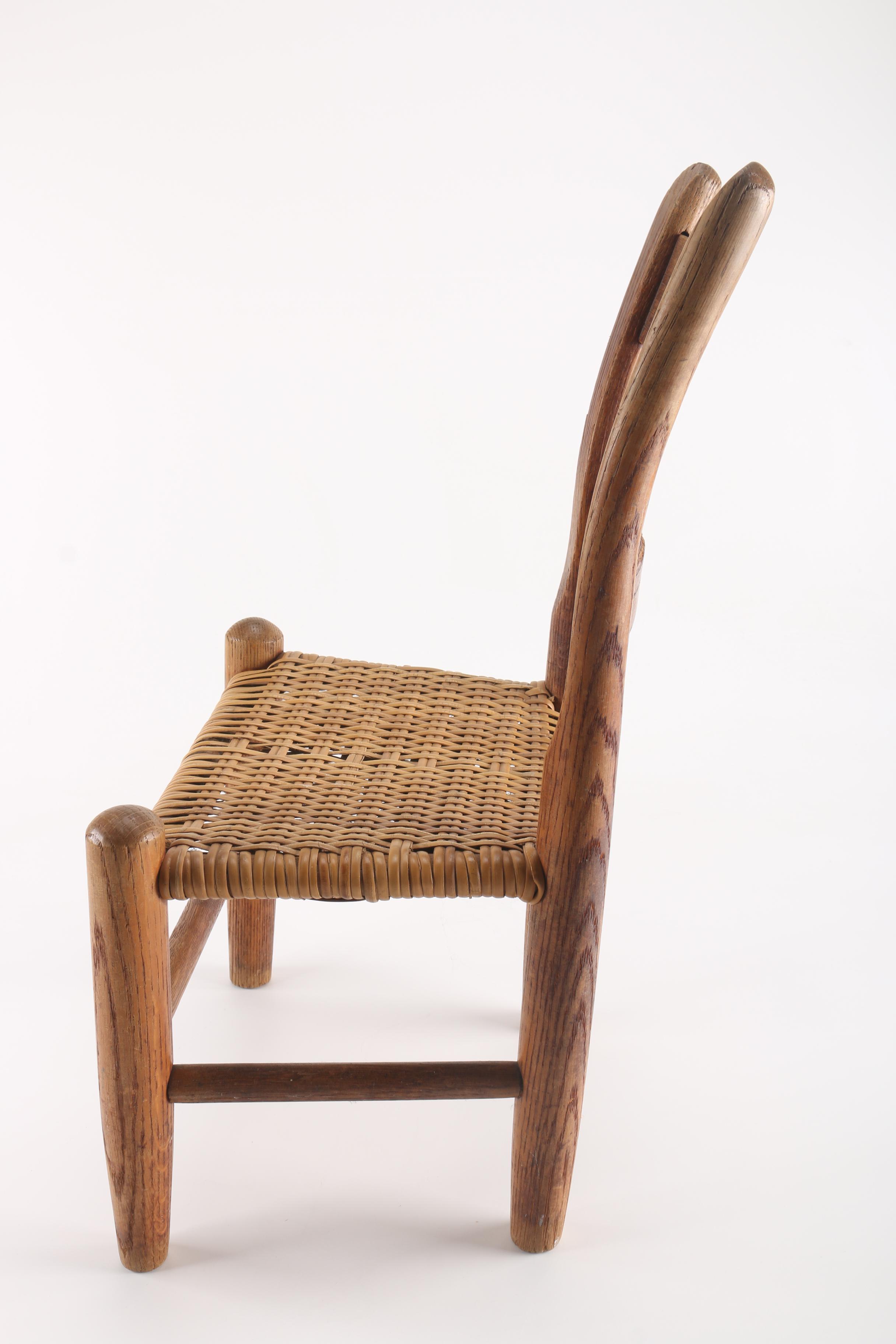 Vintage Child's Ladderback Side Chair