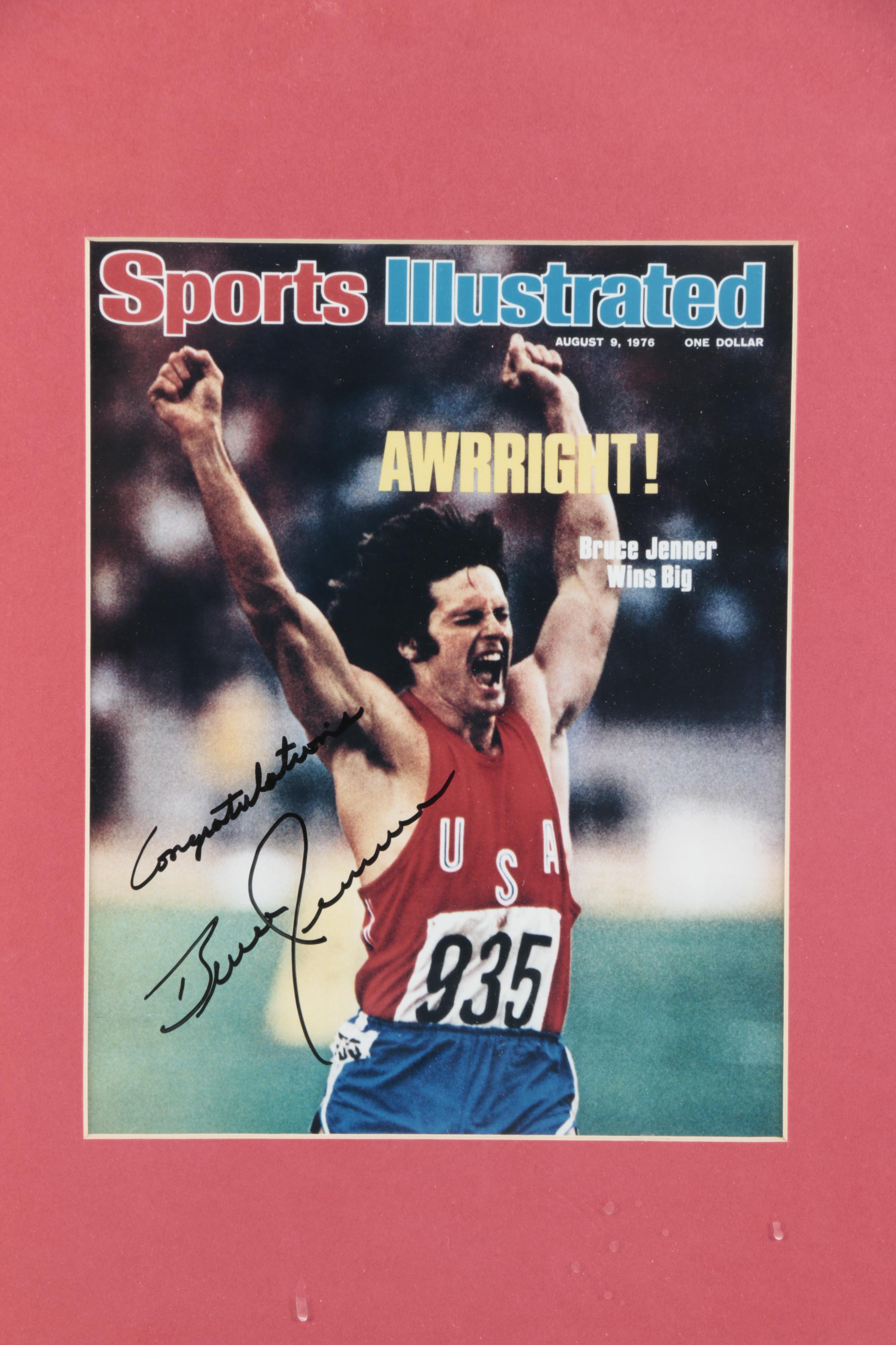 Autographed Bruce Jenner Sports Illustrated Cover