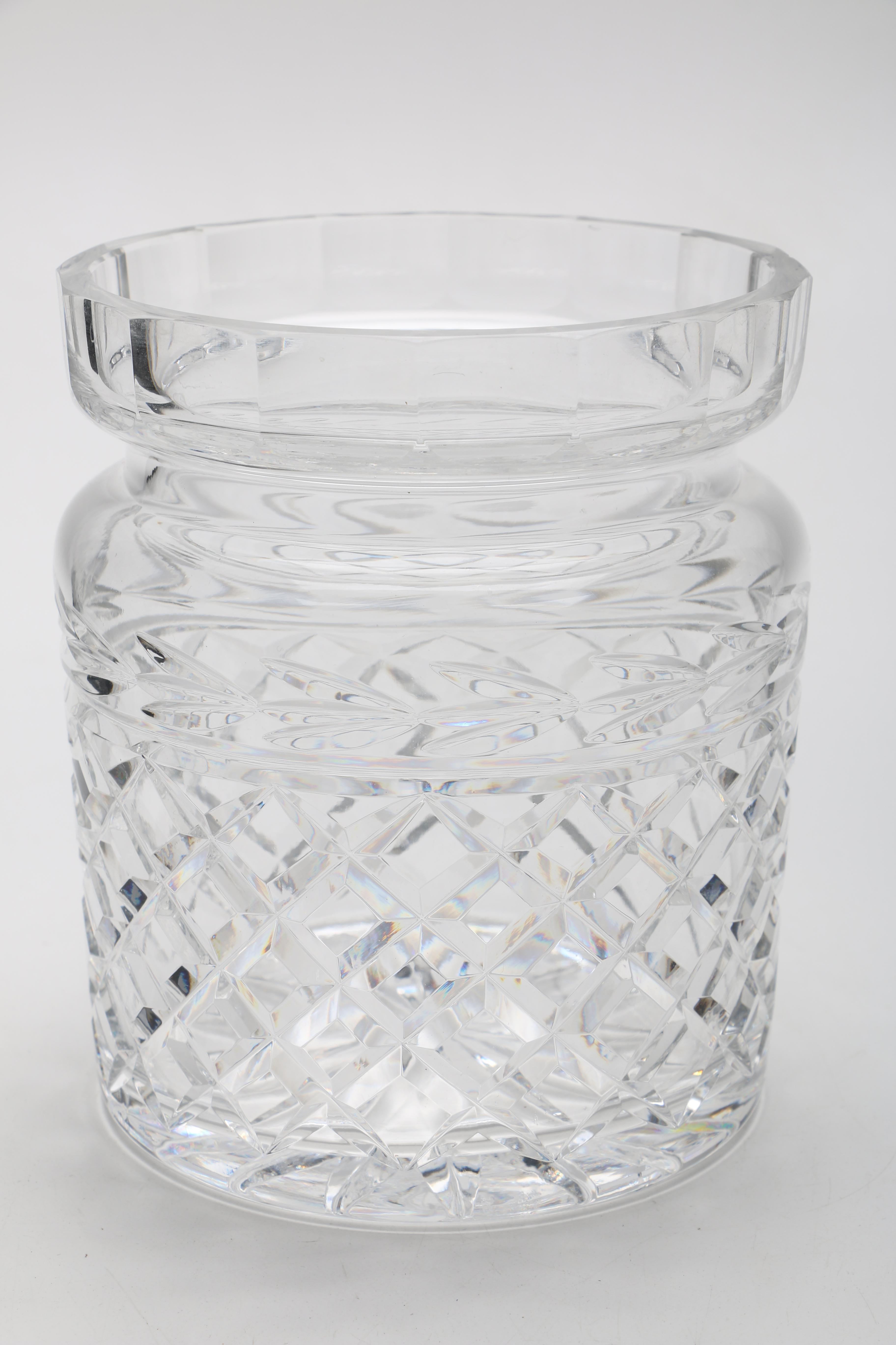 Waterford Crystal Biscuit Barrel and Jam Jar