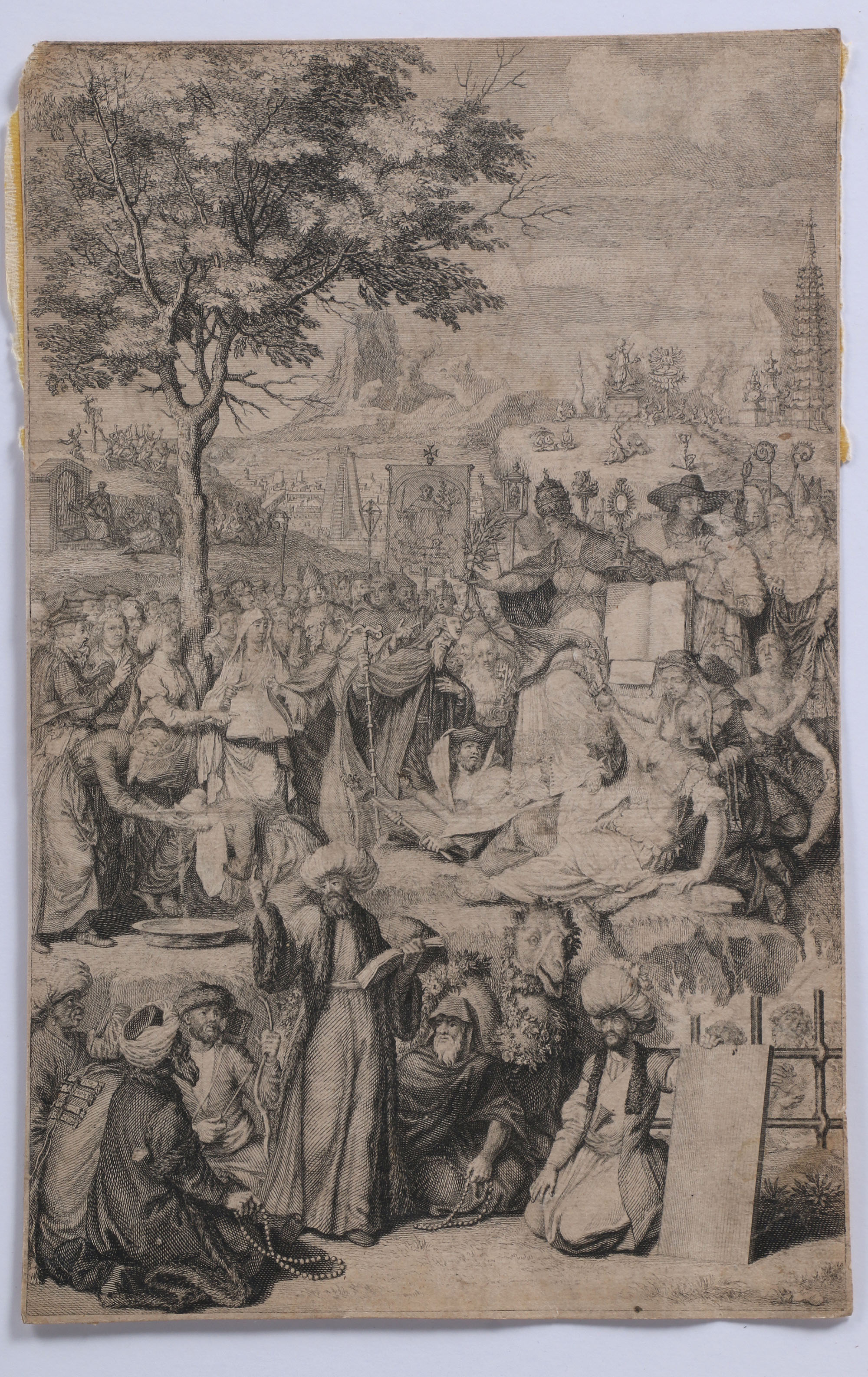 Intaglio Prints and Bernard Picart Lithograph "The Principle Religions of the World"