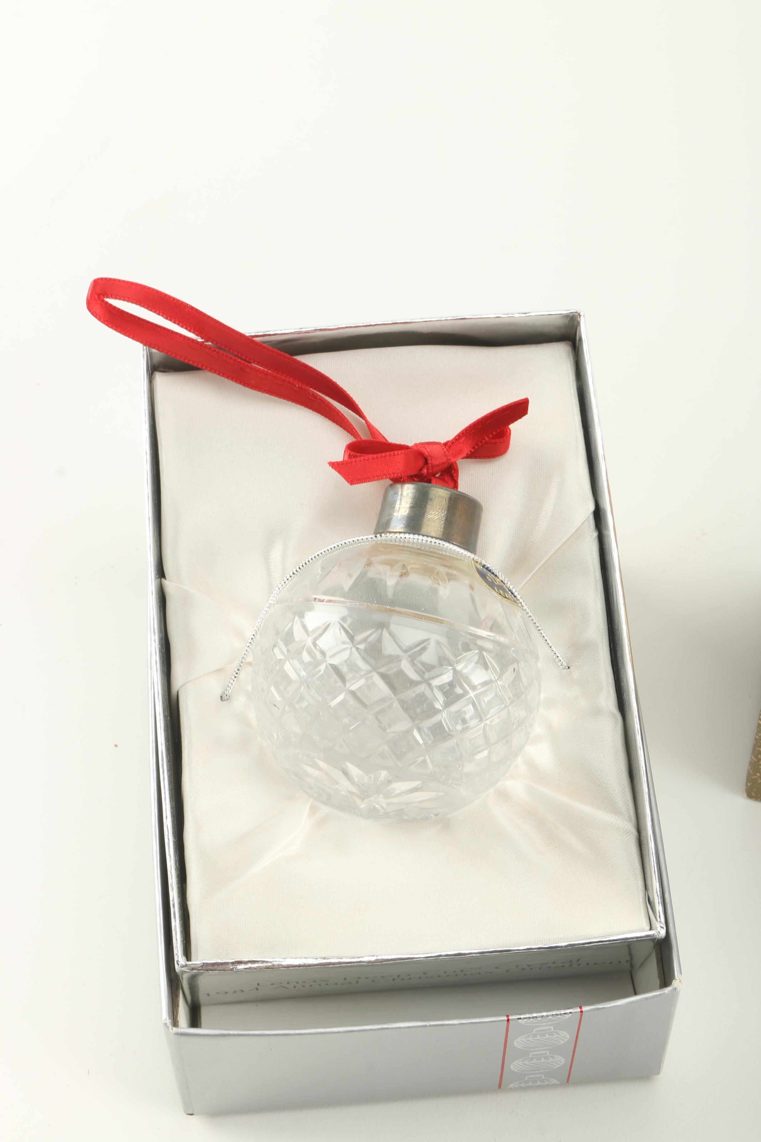 Collection of Christmas Ornaments Featuring Lenox