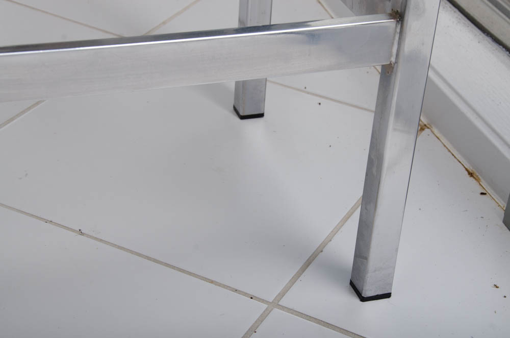 Modern Style Black and Silver Tone Barstools