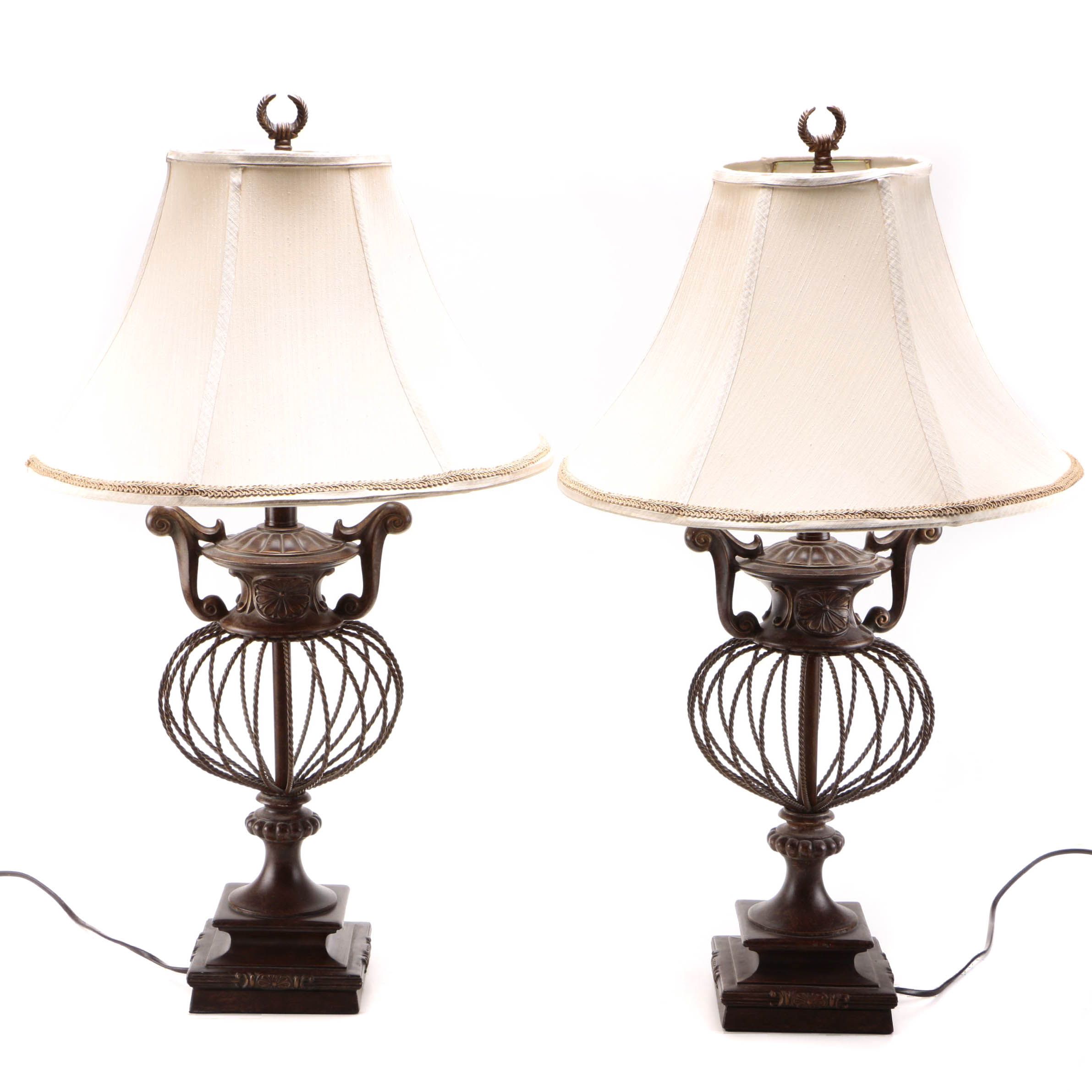 Brown Metal Table Lamps