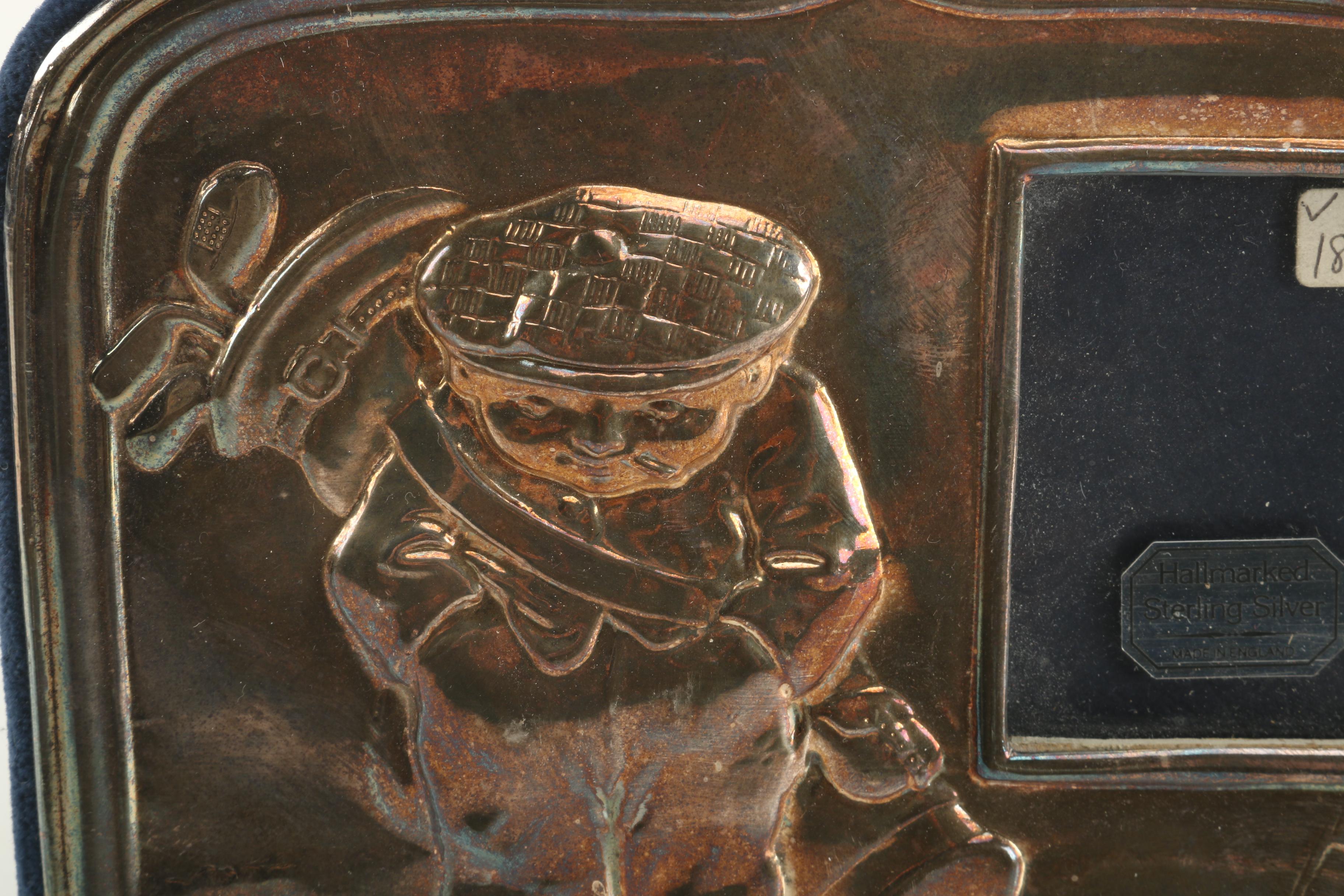 John Bull Ltd. Sterling Picture Frame and a Silver Plate Frame