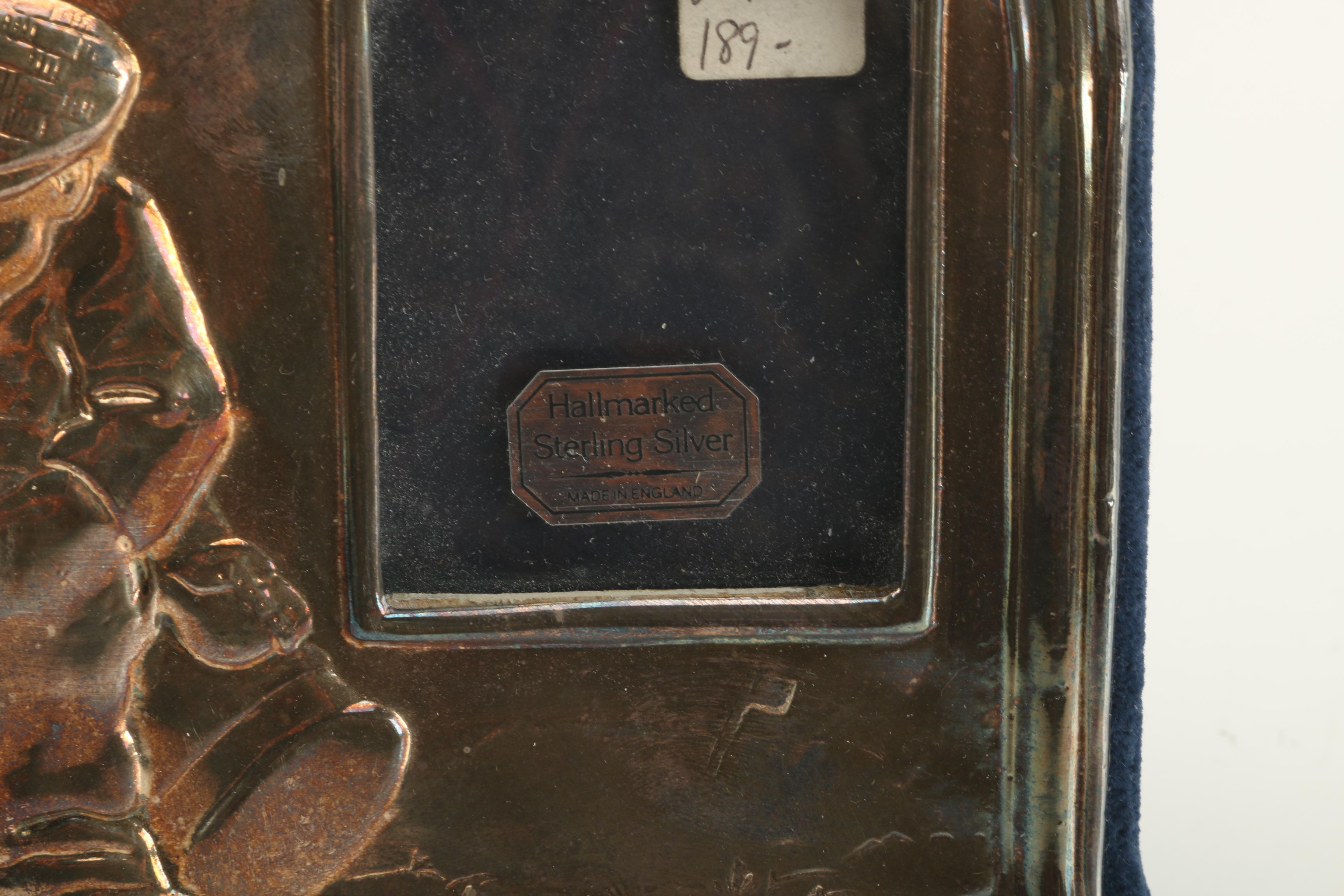 John Bull Ltd. Sterling Picture Frame and a Silver Plate Frame