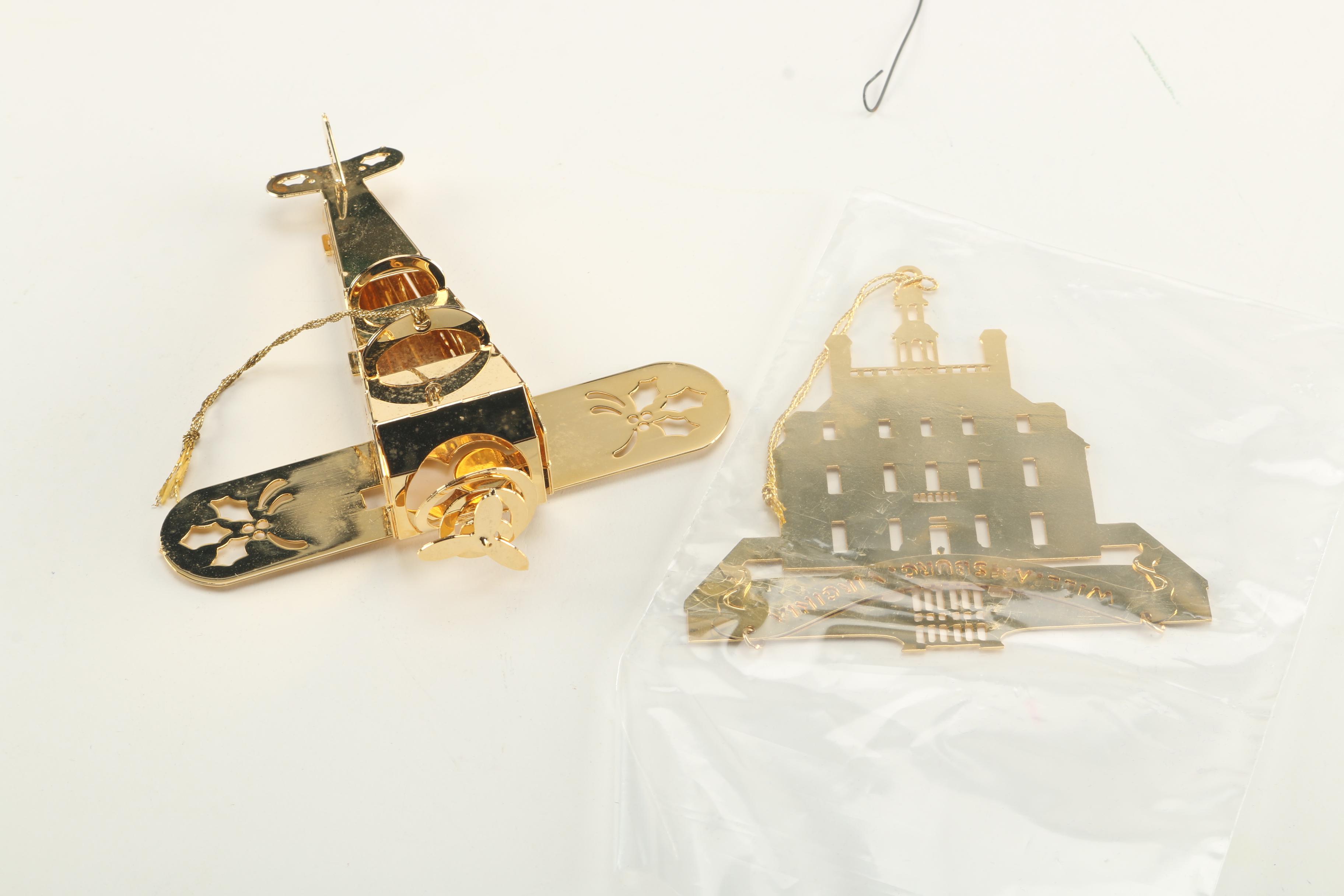 Collection of Christmas Ornaments Featuring Lenox