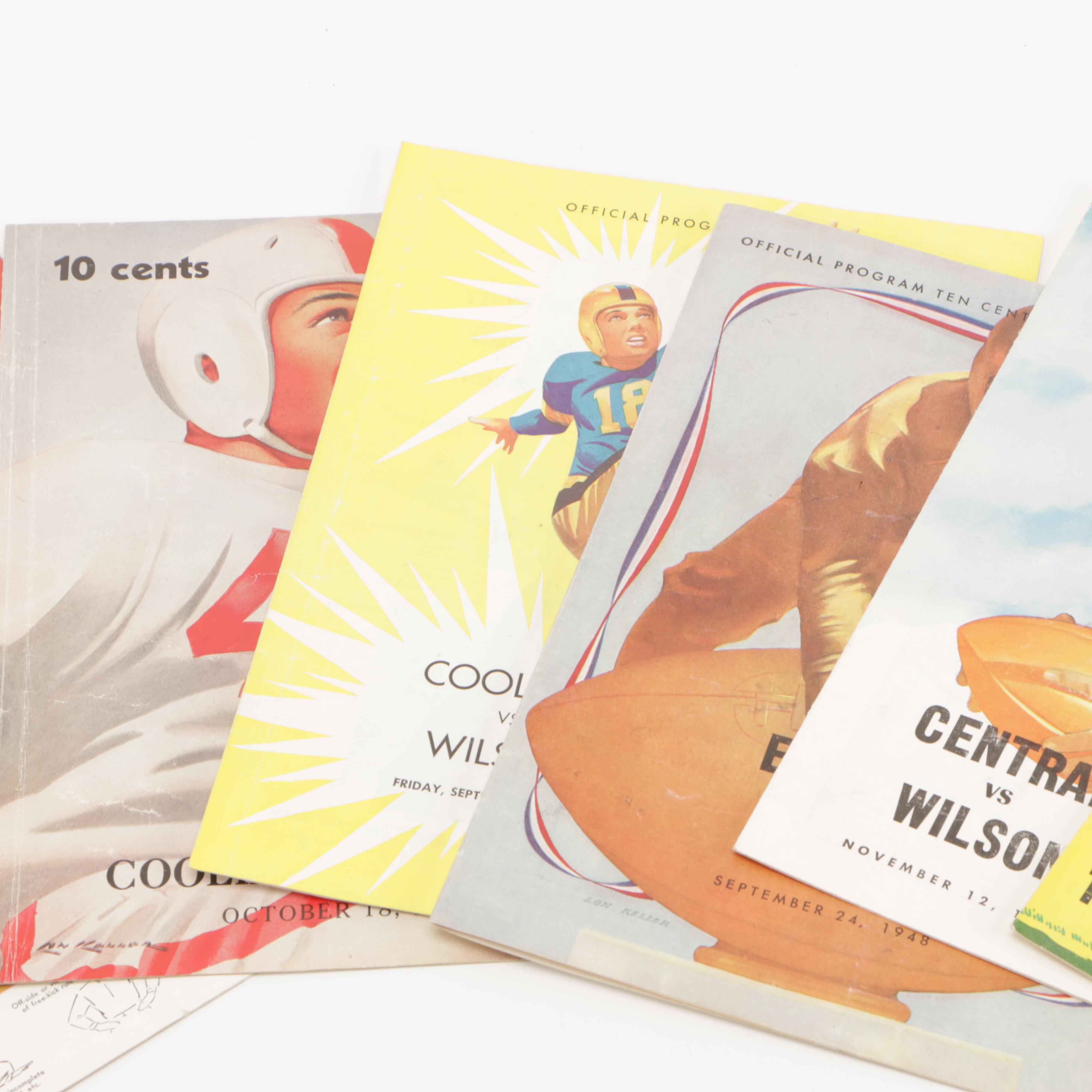 Mid-Century Football Programs