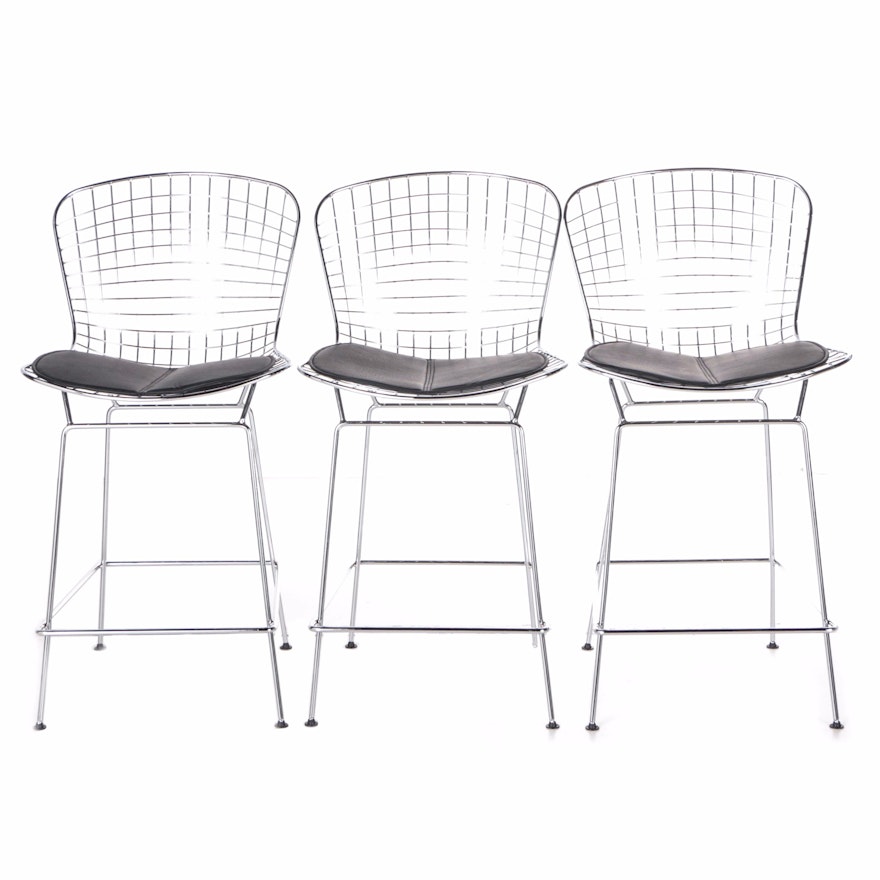 Mid Century Modern Style Wire Frame Bar Chairs