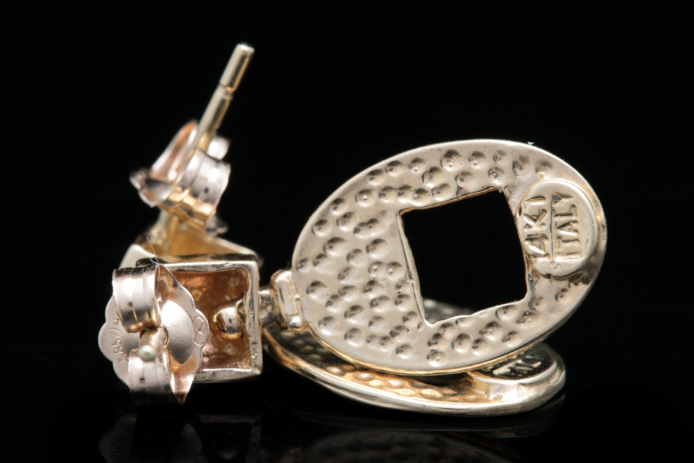 14K Yellow Gold Dangle Earrings