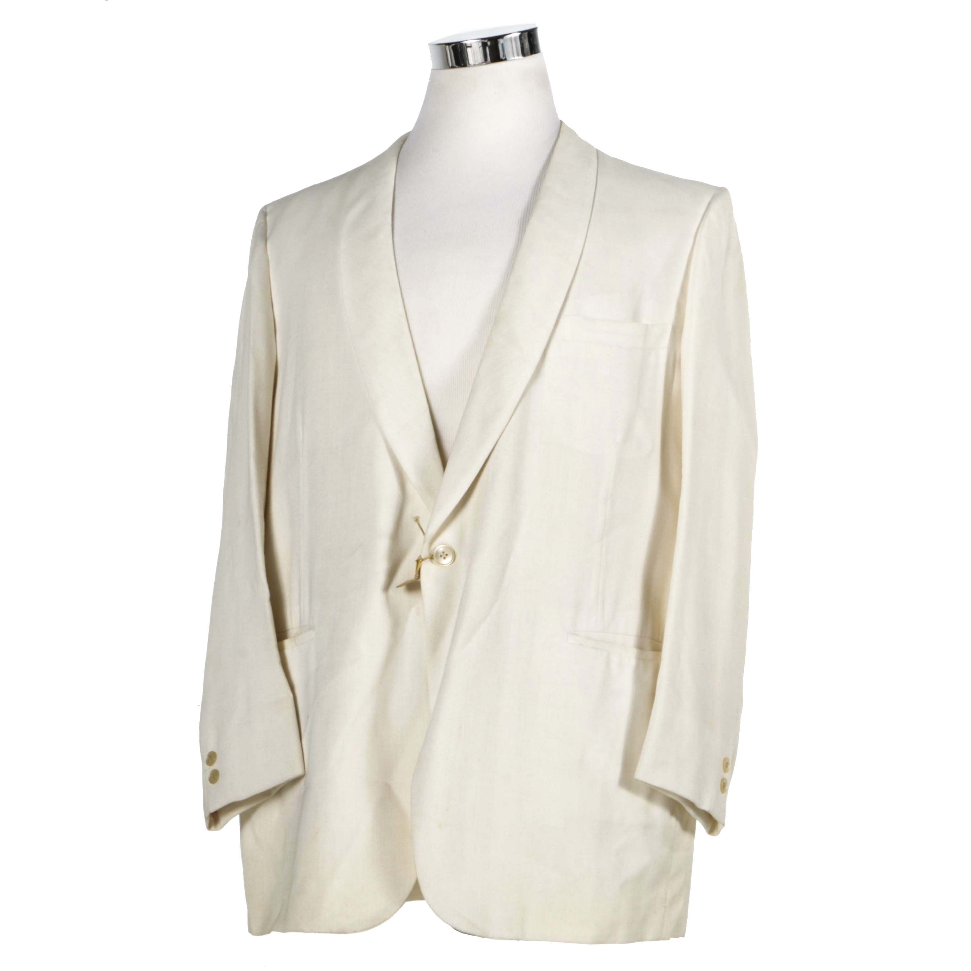The Hecht Co. White Suit Jacket