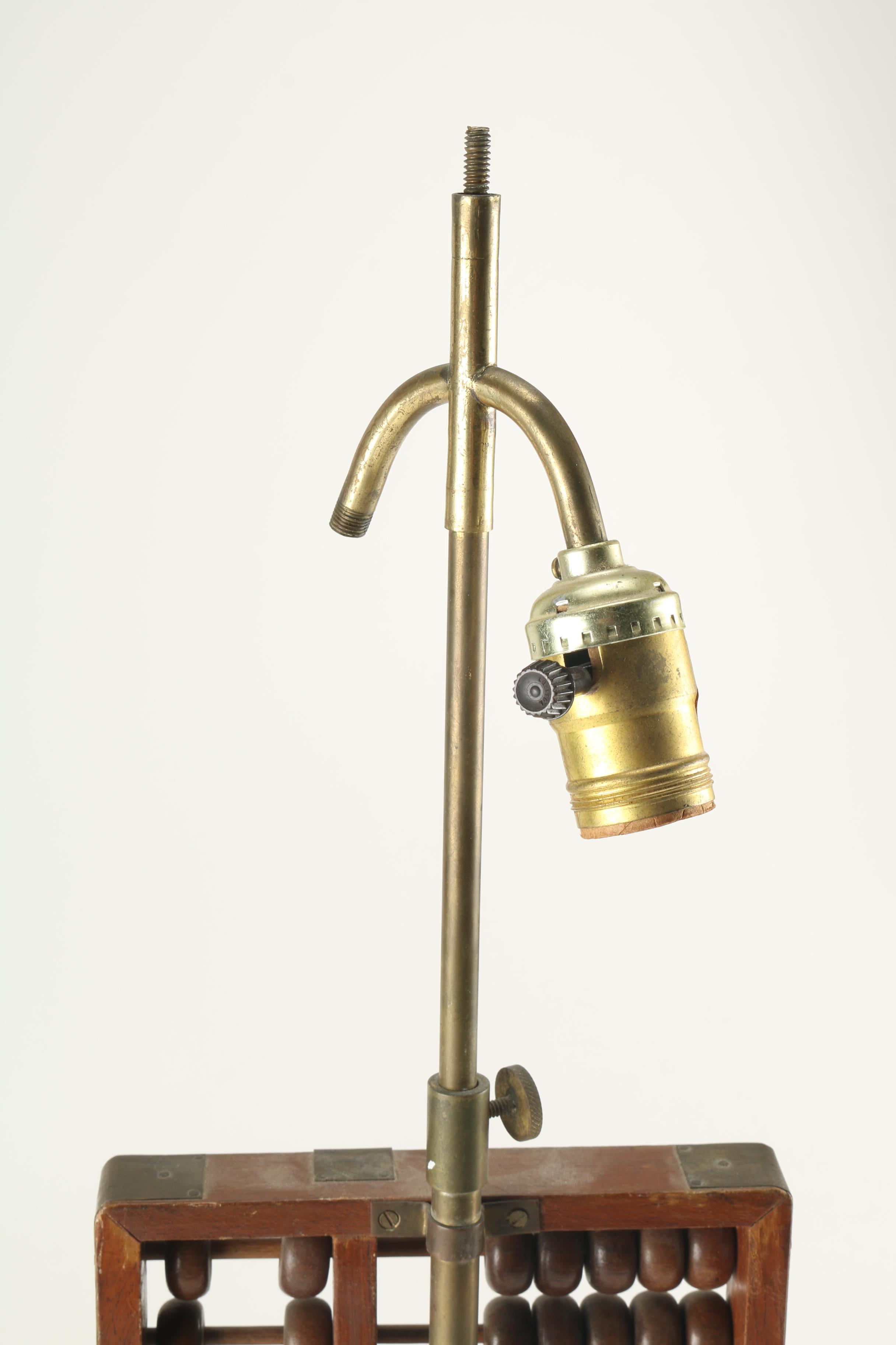 Wooden Abacus Table Lamp