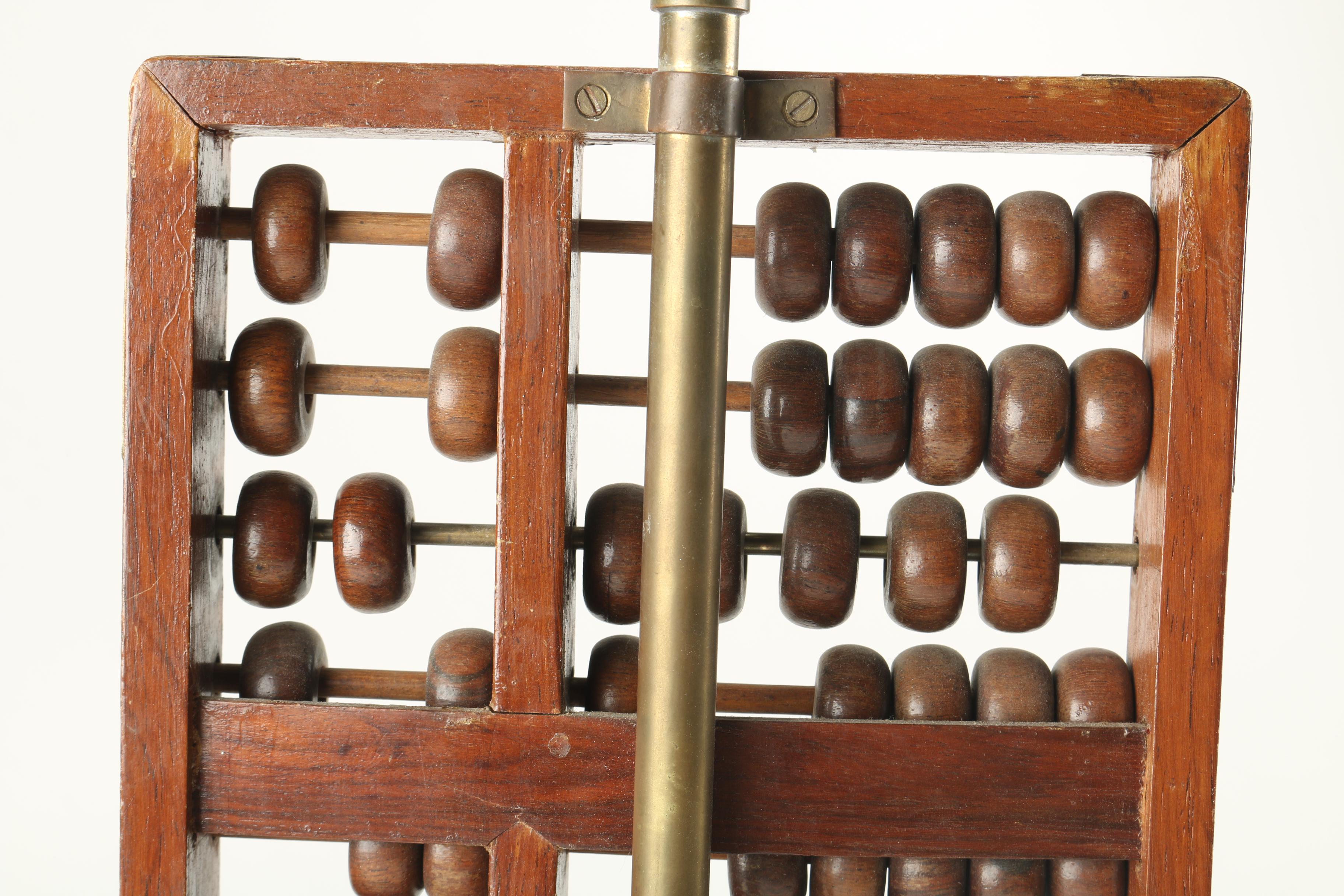 Wooden Abacus Table Lamp