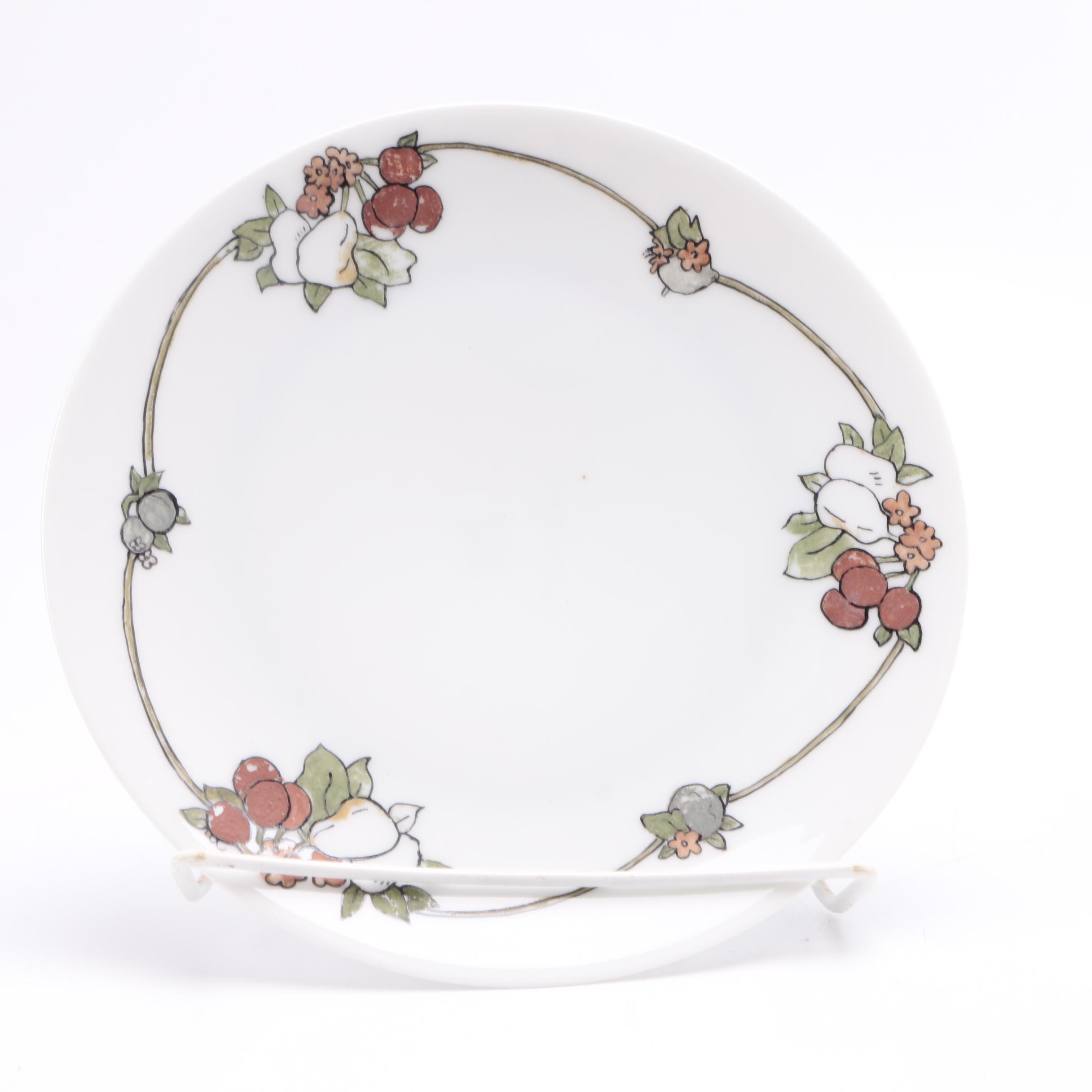 Circa 1920s Porcelain Plates Featuring Rosenthal