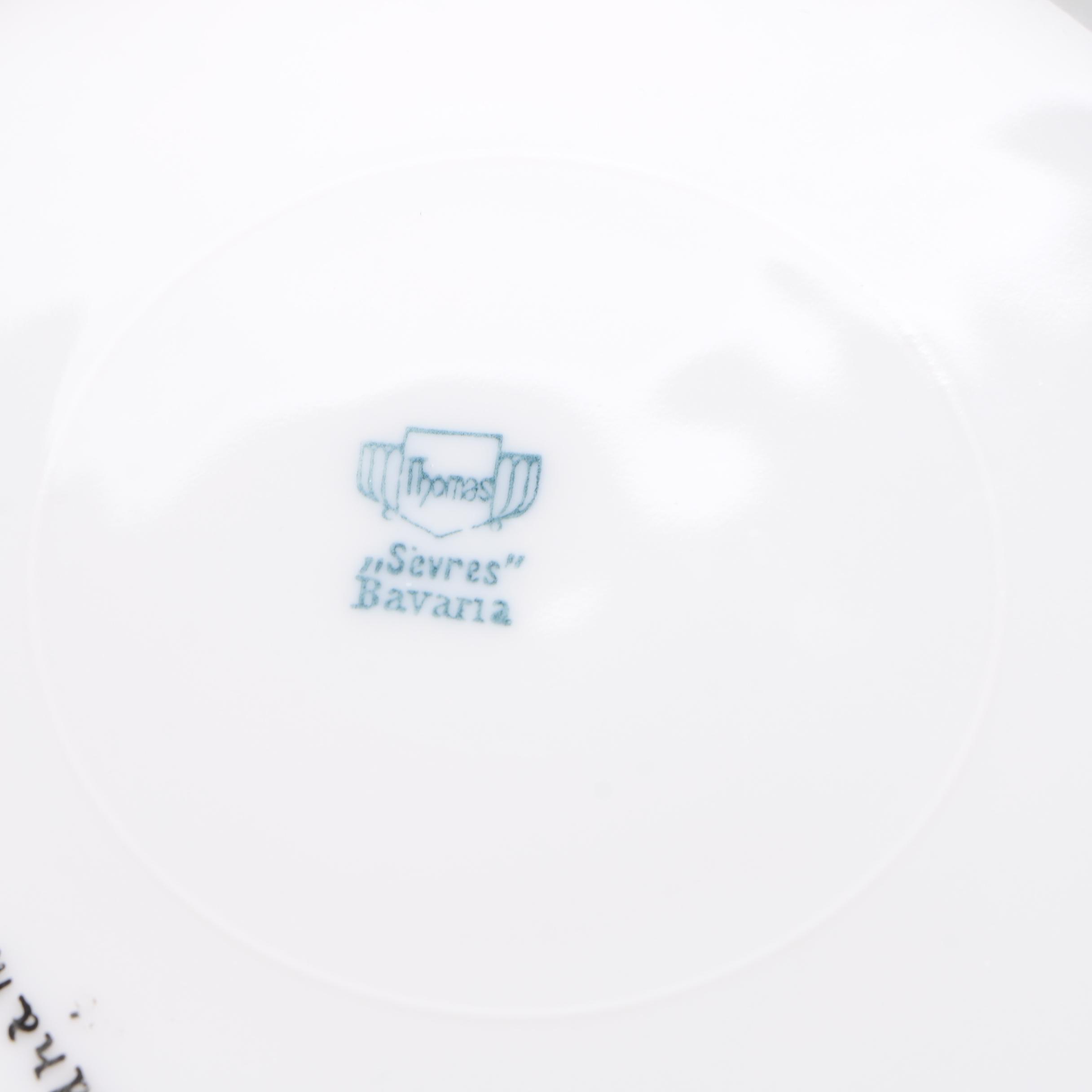 Circa 1920s Porcelain Plates Featuring Rosenthal