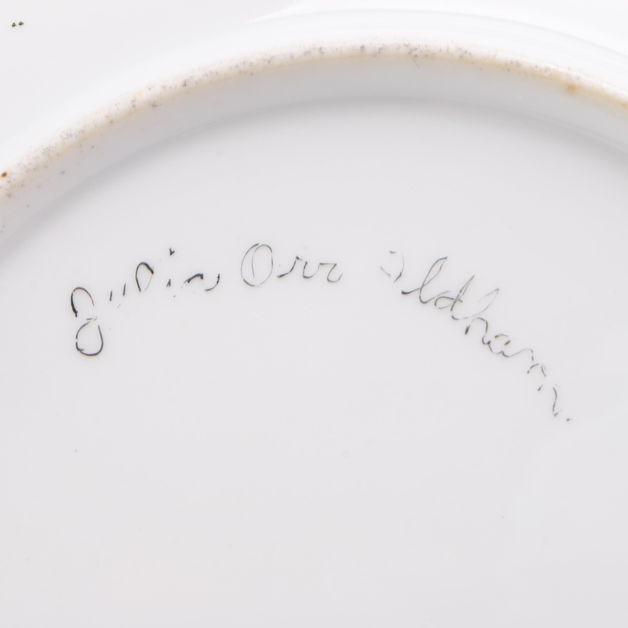 Circa 1920s Porcelain Plates Featuring Rosenthal