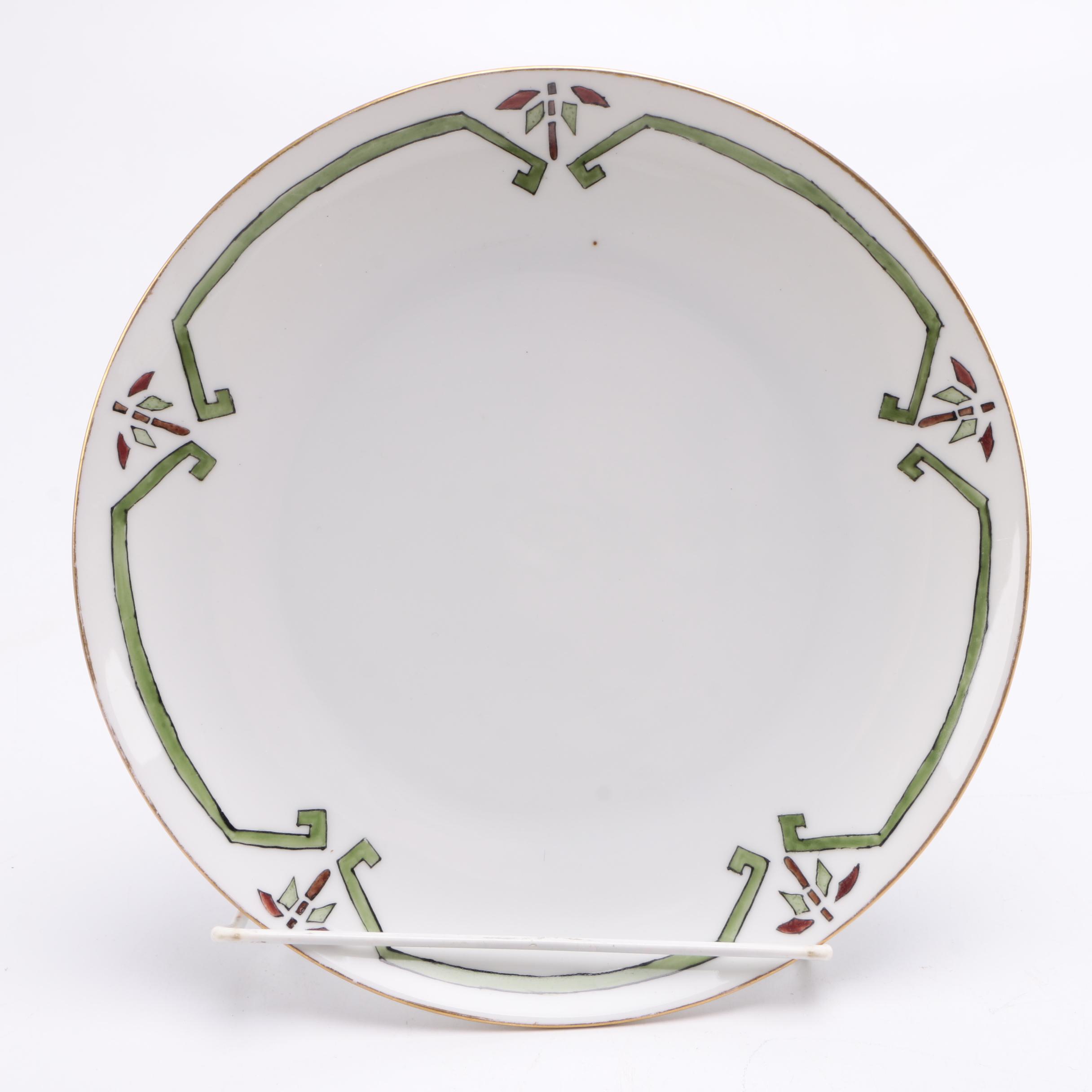 Circa 1920s Porcelain Plates Featuring Rosenthal