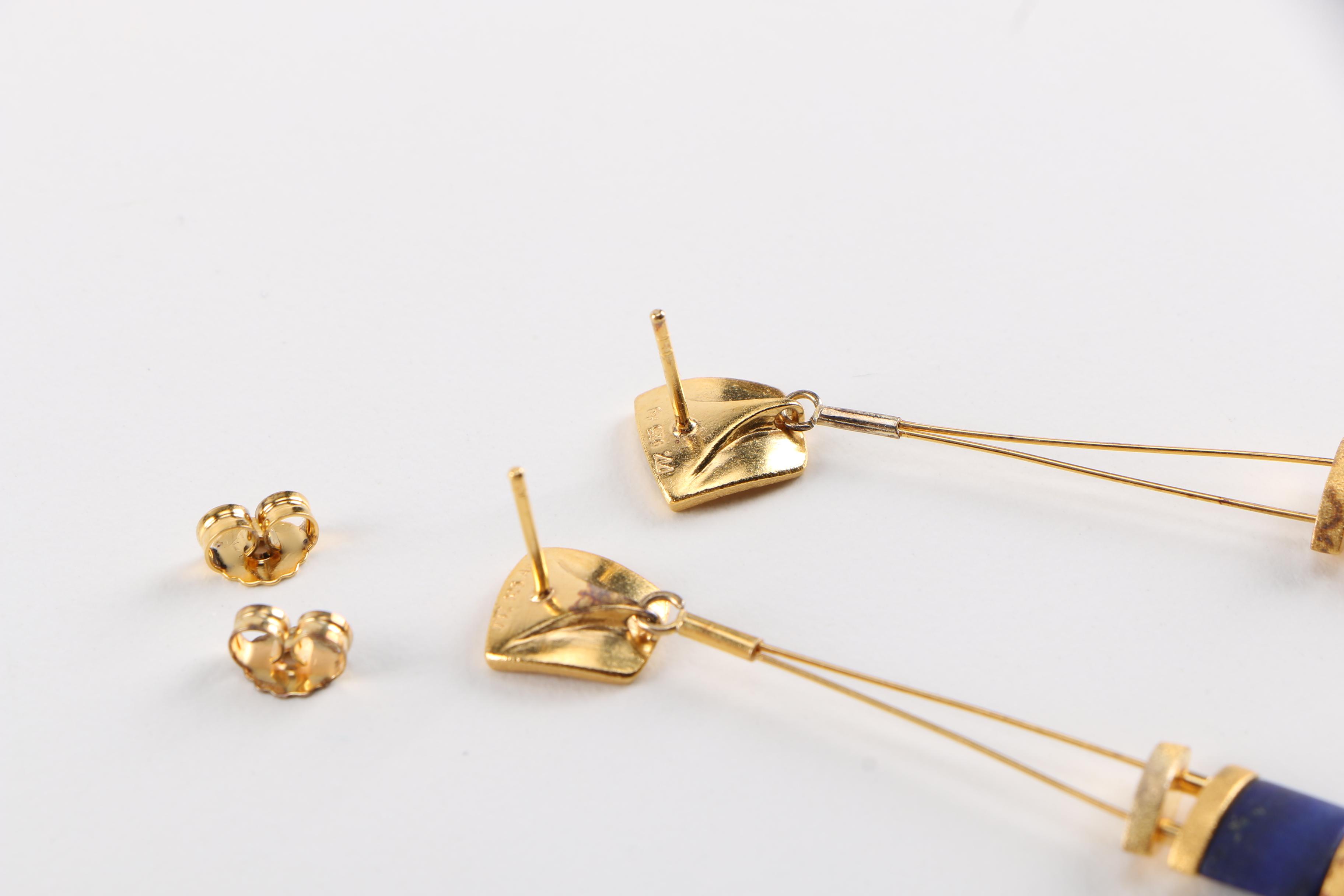 Sterling Silver Necklace and Earrings Including Piane Gonda