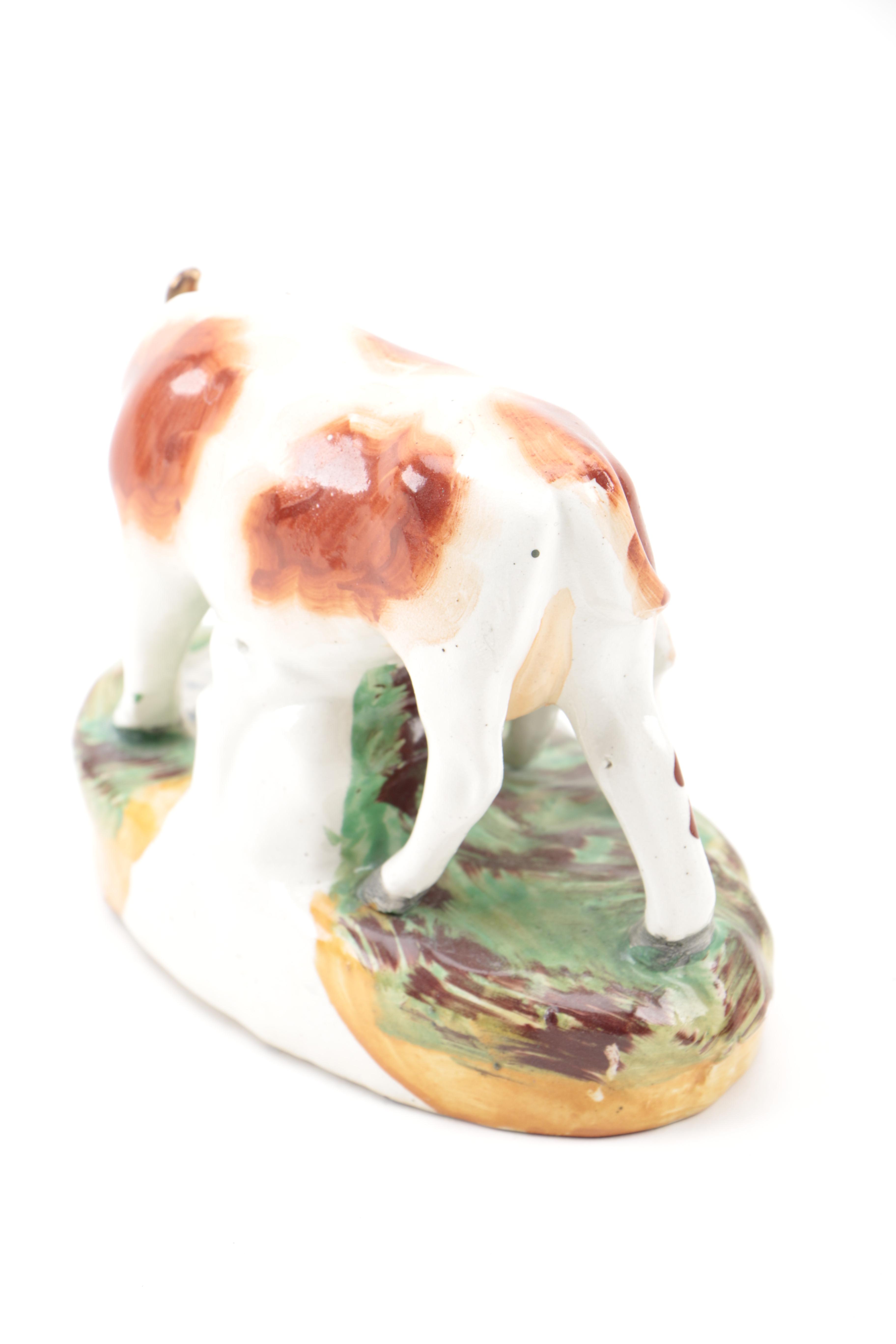 Earthenware  Figure in the Style of Early Staffordshire Pearlware