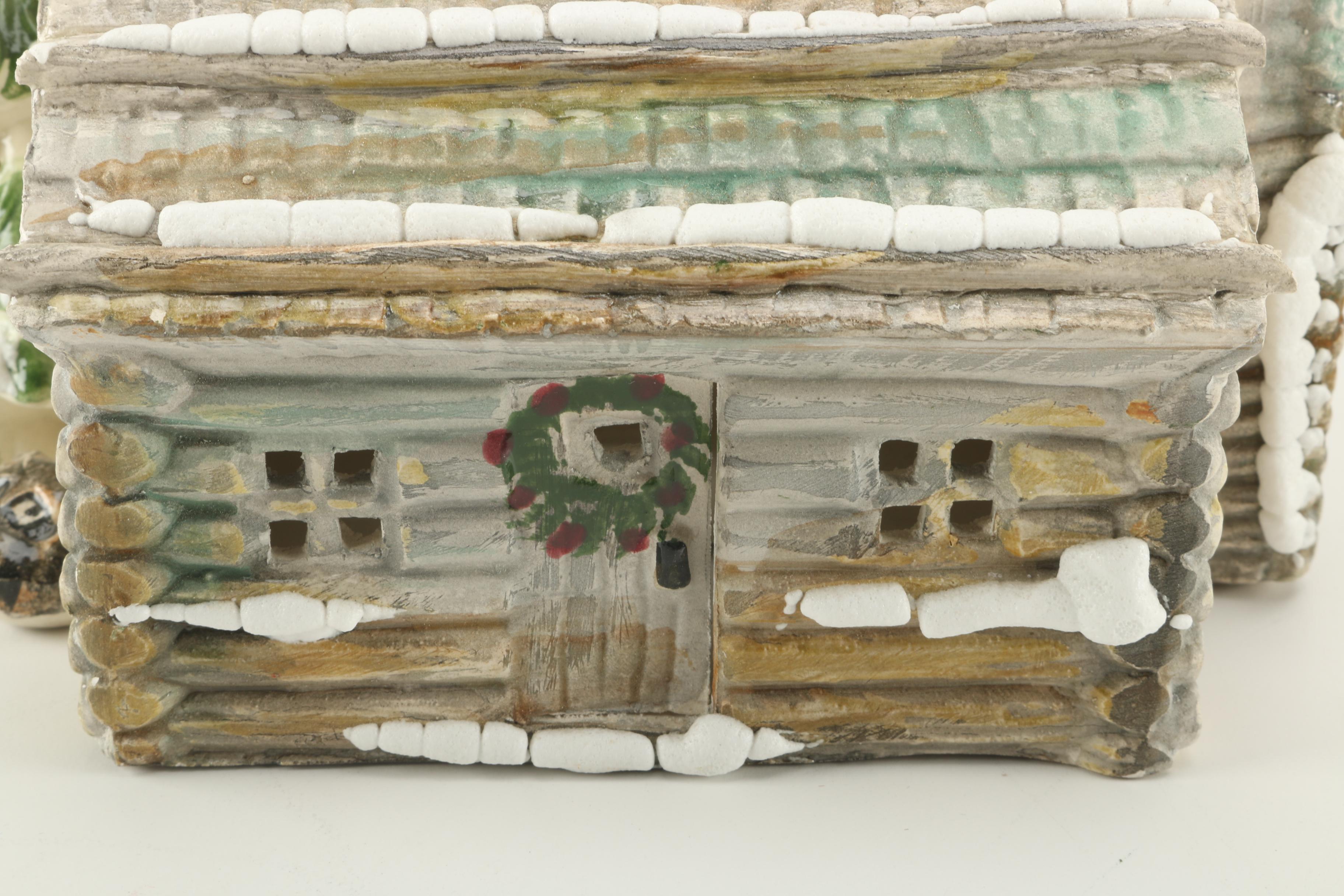 Three W-B Studios Inc Ceramic Miniature Houses