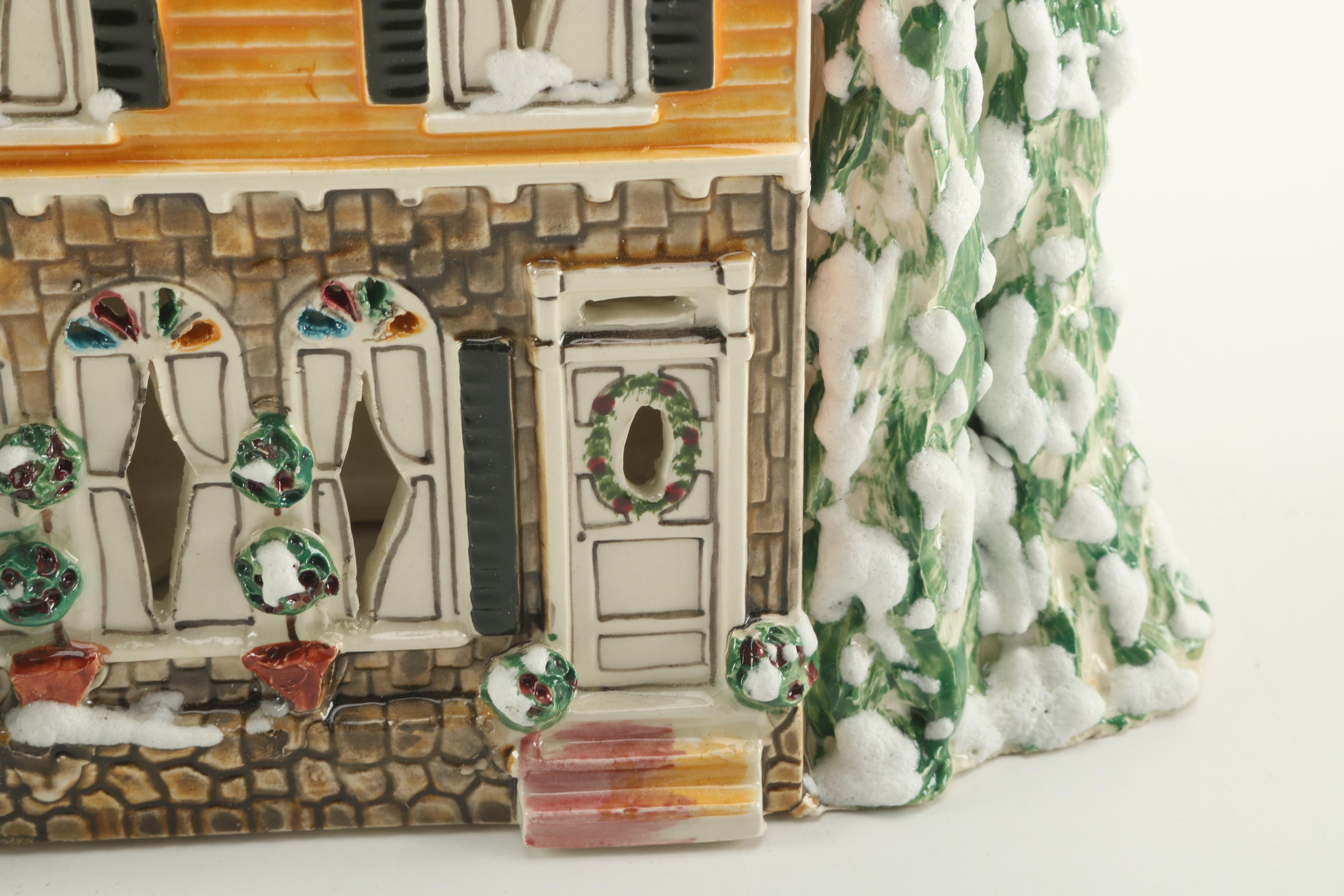 Three W-B Studios Inc Ceramic Miniature Houses