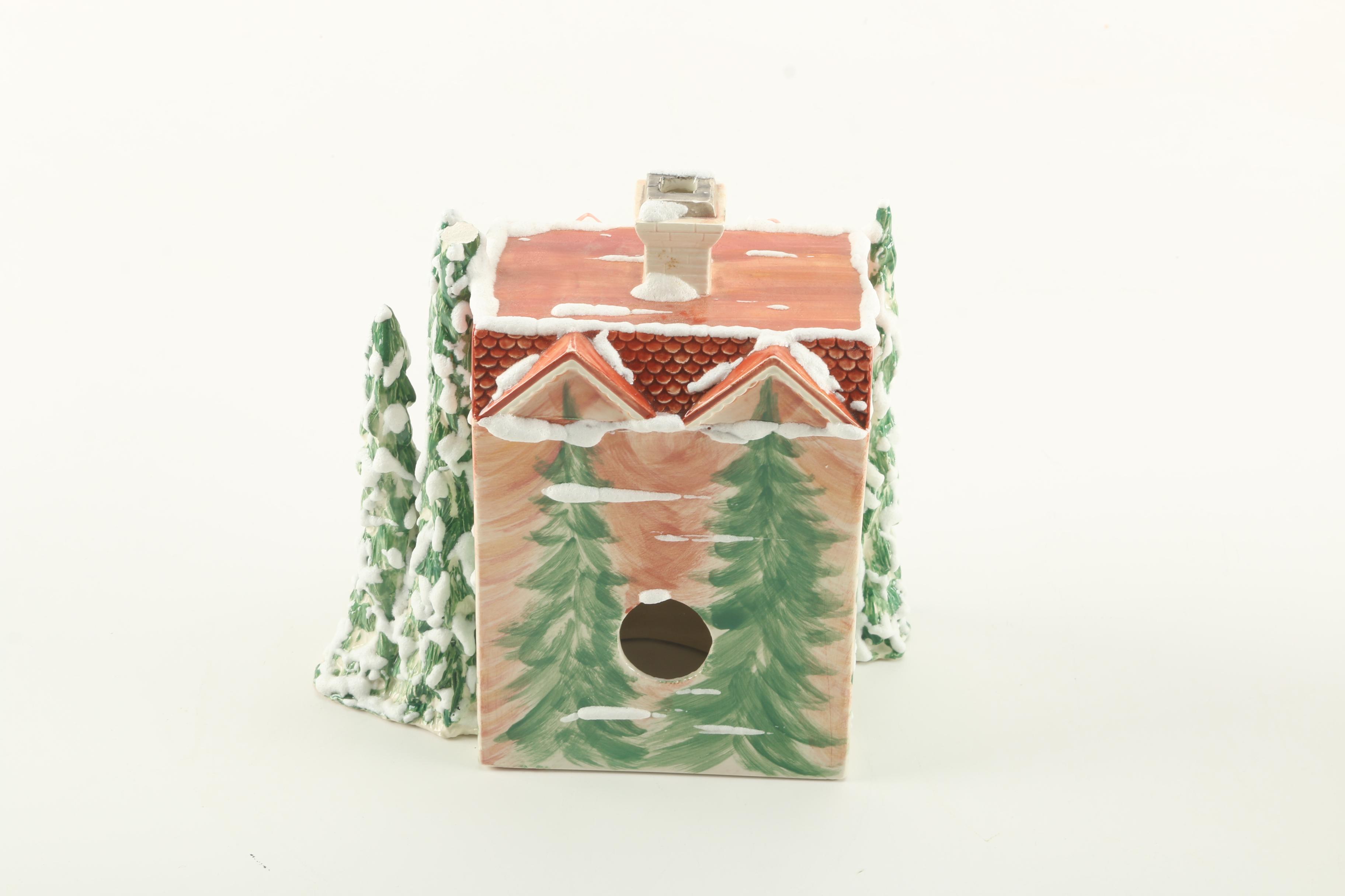 Three W-B Studios Inc Ceramic Miniature Houses
