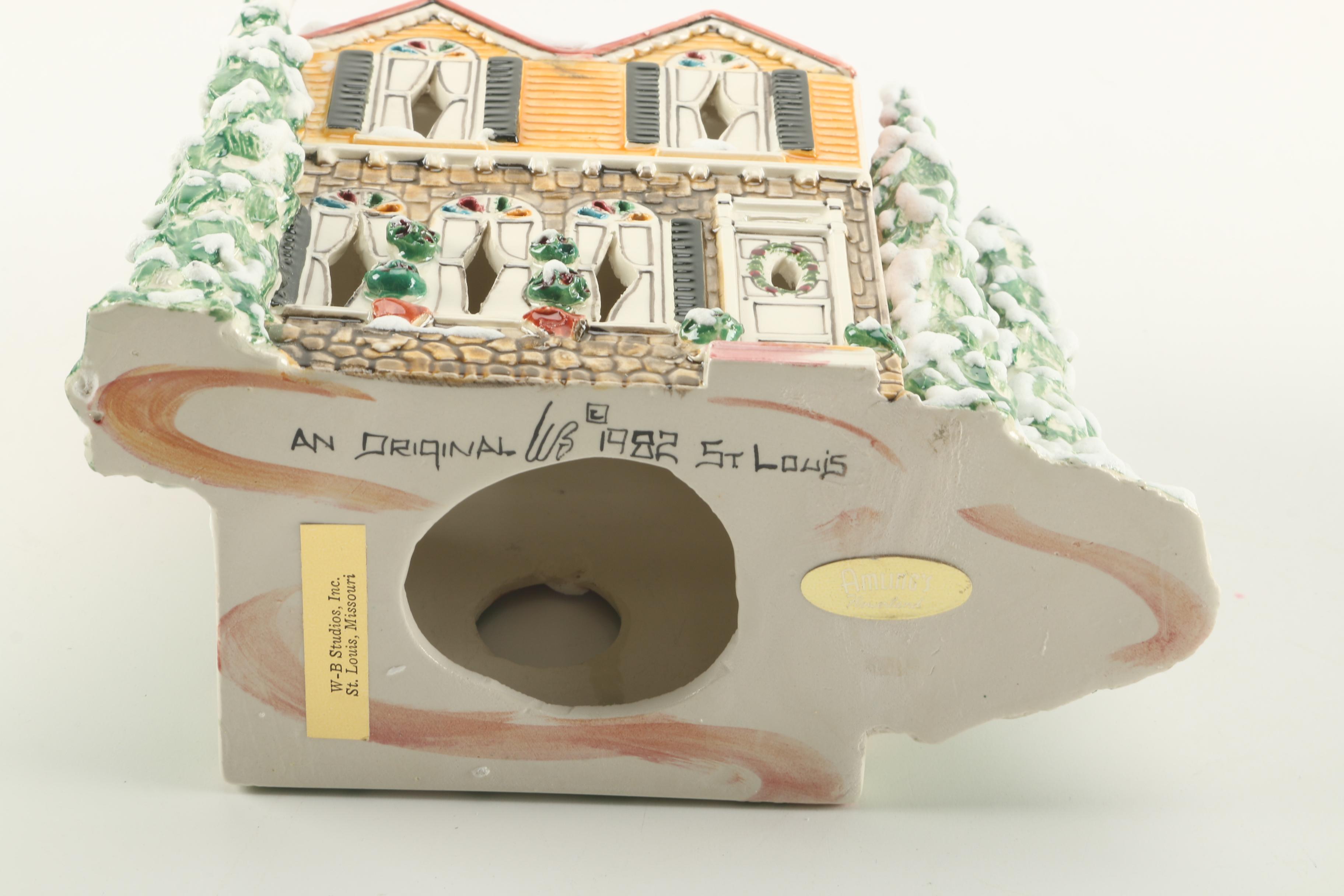 Three W-B Studios Inc Ceramic Miniature Houses